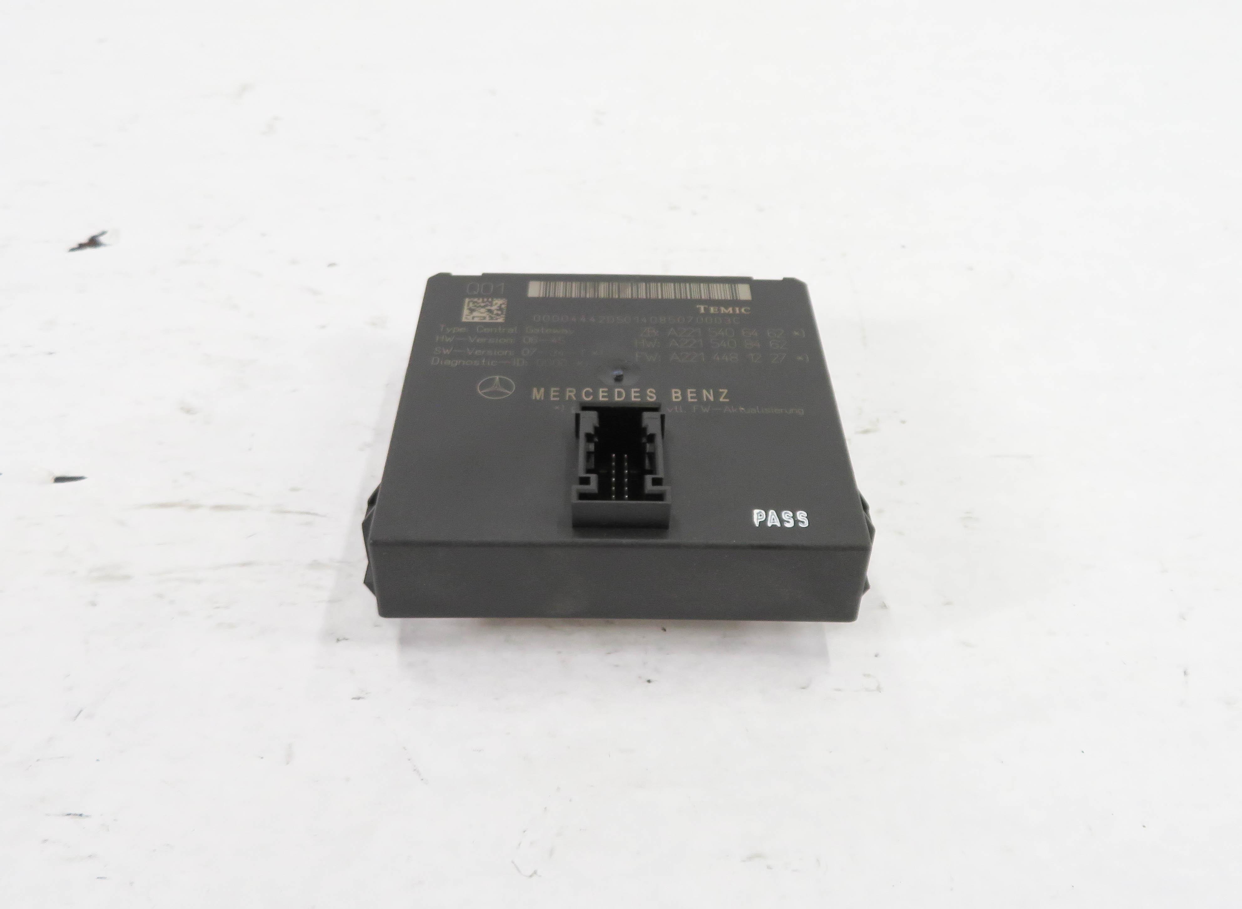 2009 MERCEDES CL550 CL600 S450 S550 S600 (W216 W221) GATEWAY MULTIPLEX MODULE — exact item pictured