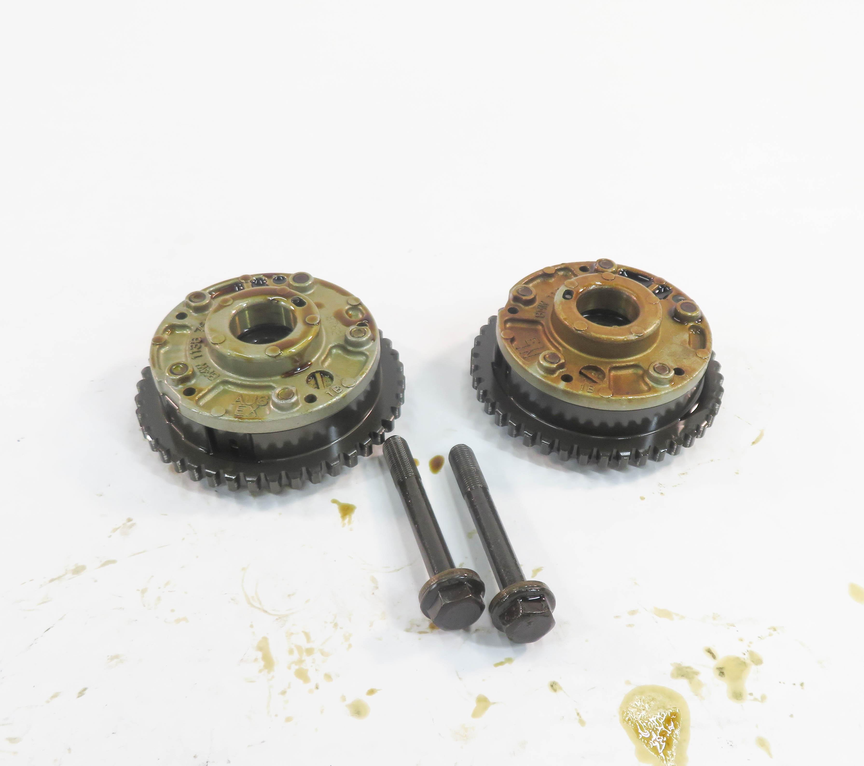 2007 BMW X5 (E70) 4.8L N62 V8 - LEFT ENGINE INTAKE & EXHAUST TIMING GEAR SET-2 — exact item pictured