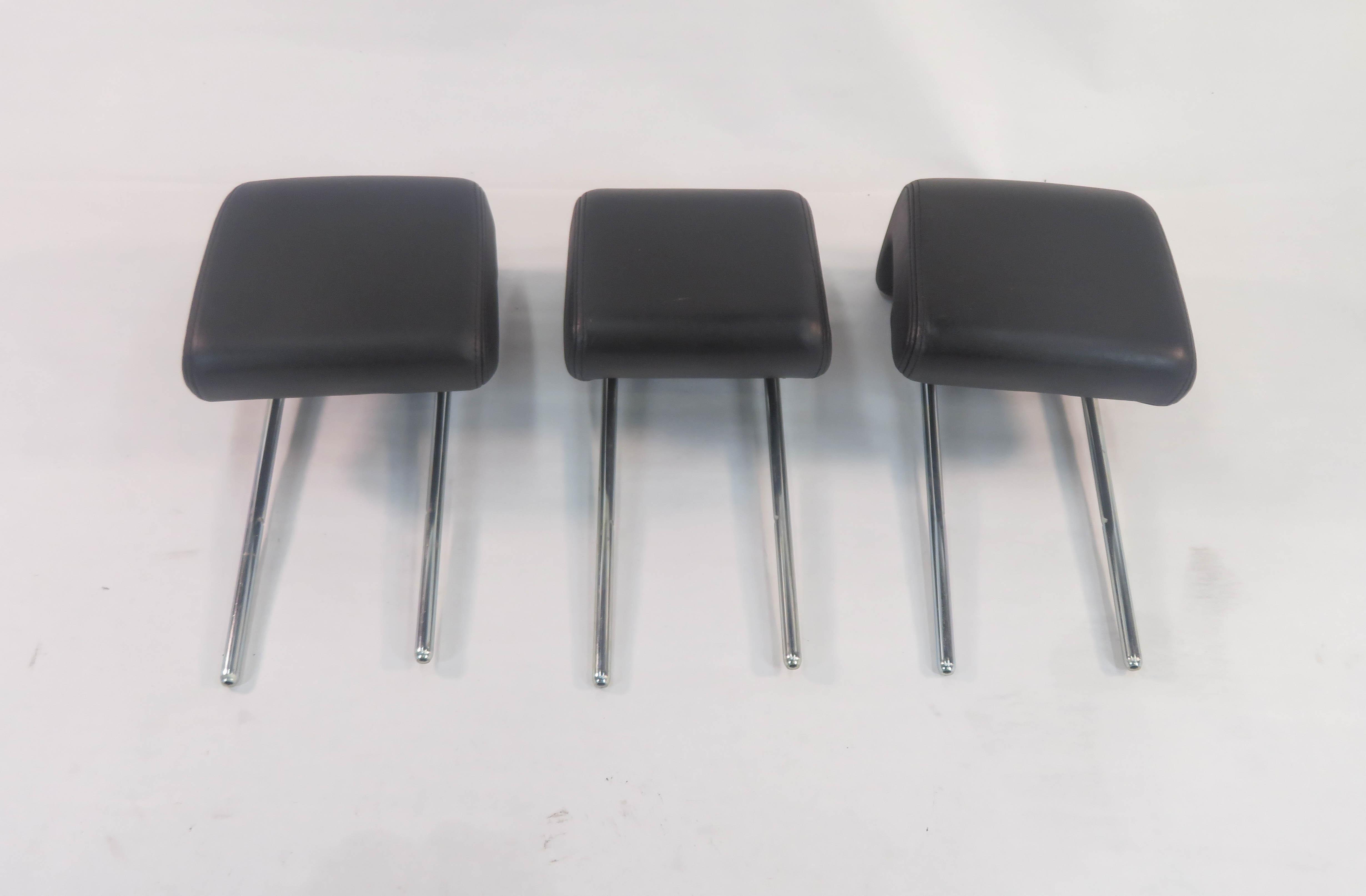 2007 RANGE ROVER SPORT (L320) REAR LEFT / CENTER / RIGHT - HEADREST SET (BLACK) — exact item pictured