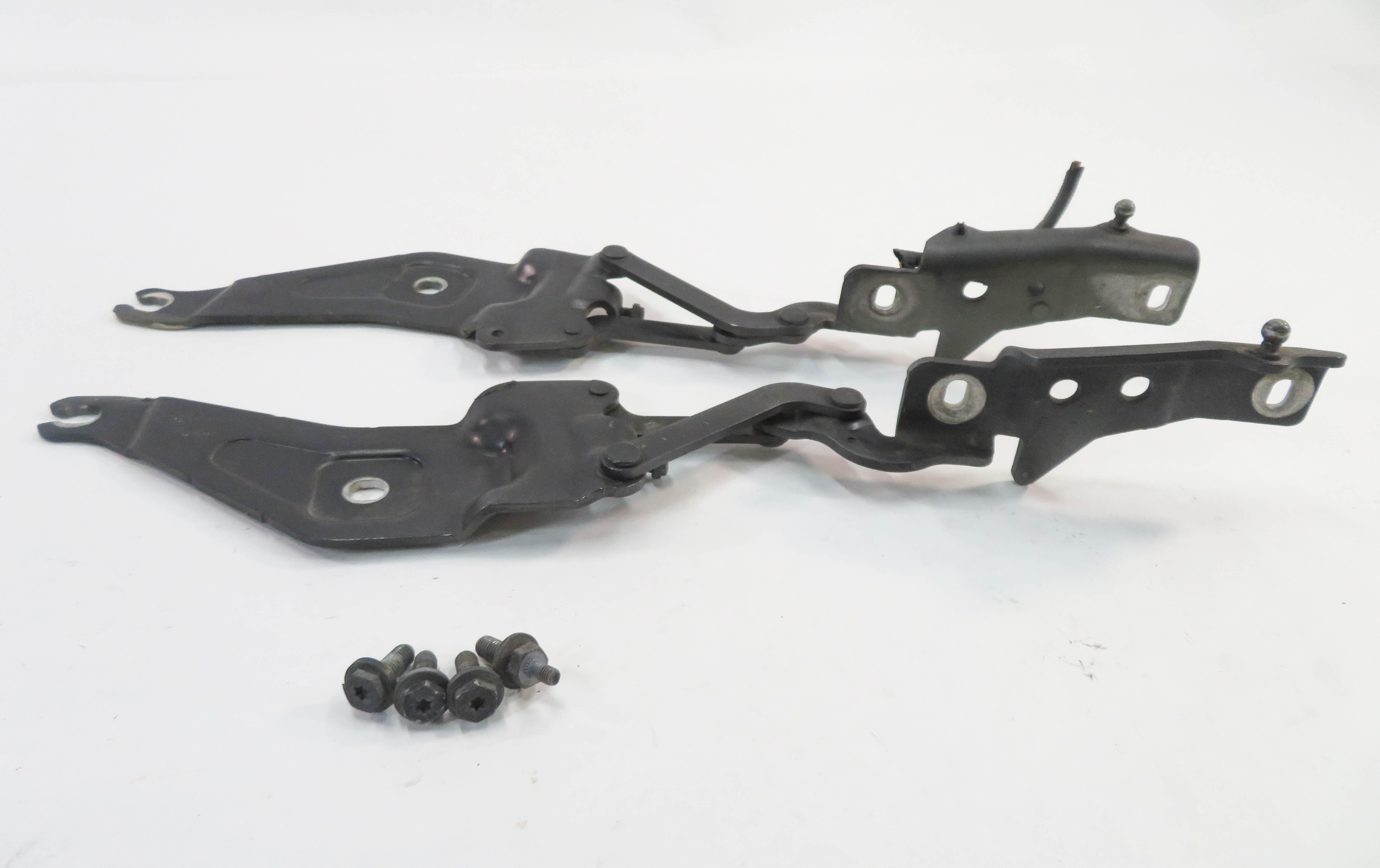2007-2014 BMW X5 X6 (E70 E71) FRONT LEFT & RIGHT HOOD HINGE SET (SPACE GRAY A52) — exact item pictured