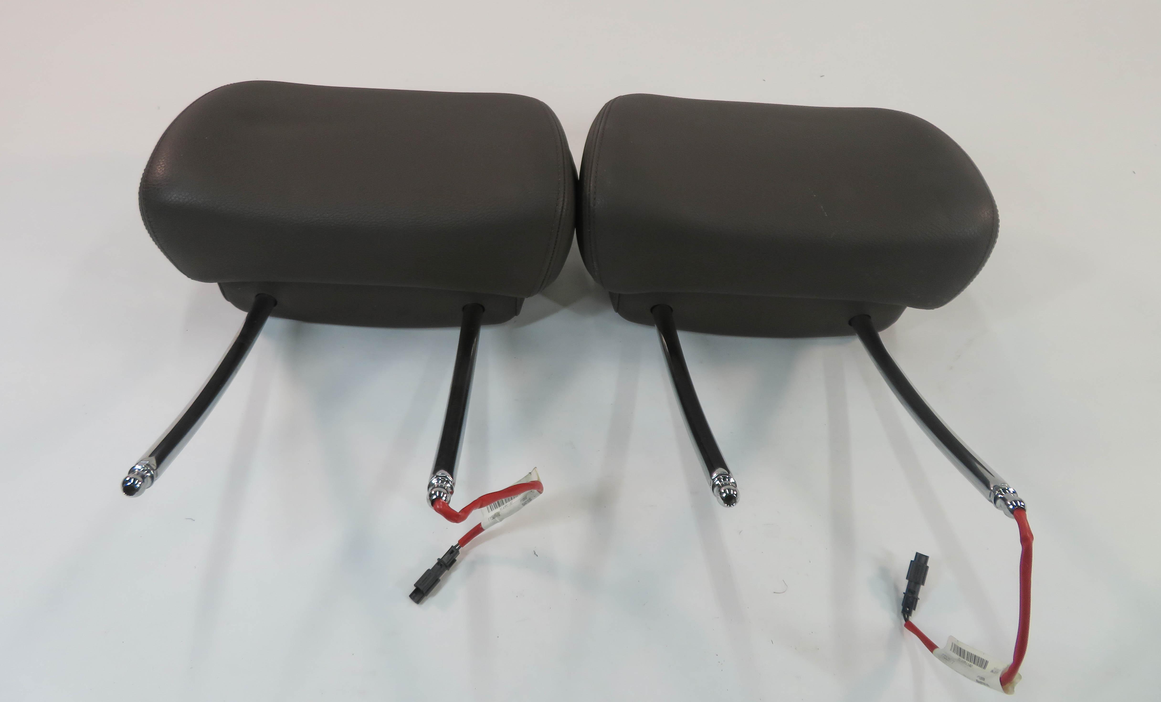 2008 BMW X5 (E70) FRONT LEFT & RIGHT HEADREST SET (TOBACCO NEVADA LEATHER LUF1) — exact item pictured