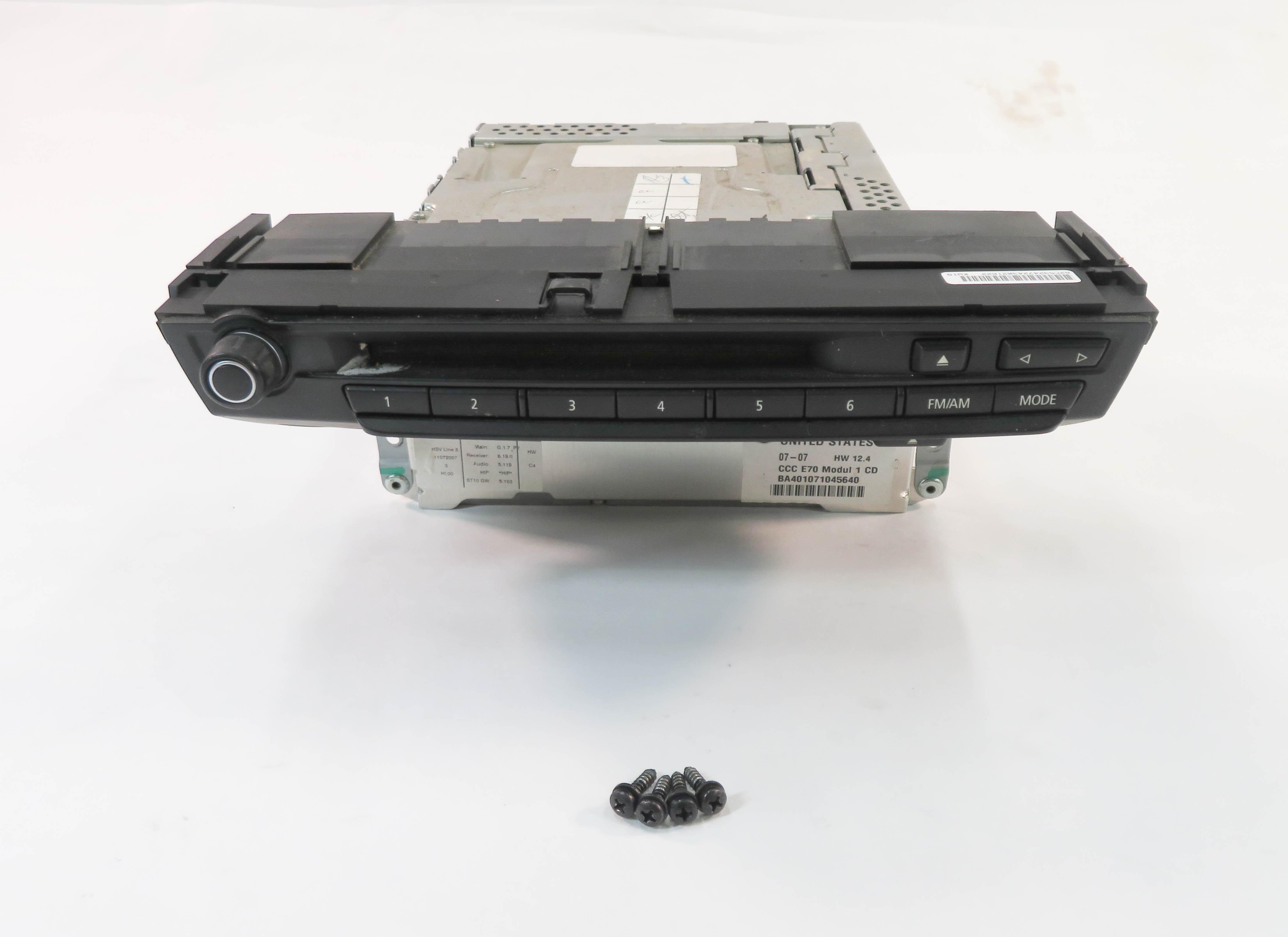 2007-2010 BMW X5 X6 (E70 E71) AM / FM RADIO STEREO CD DISC PLAYER RECEIVER — exact item pictured