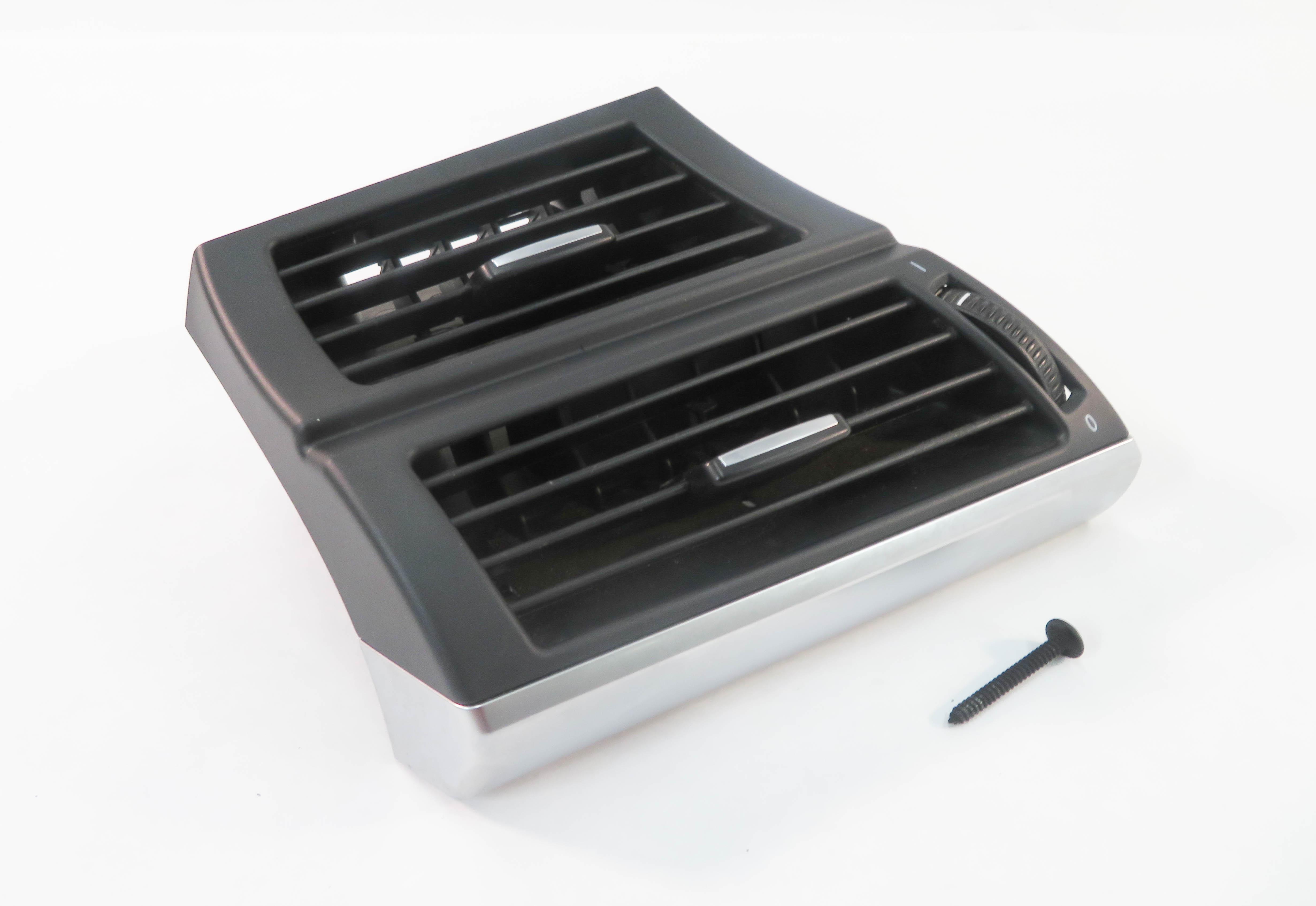 2008 BMW X5 (E70) LEFT DRIVER DASH HEATER A/C AIR VENT w/ SILVER TRIM — exact item pictured
