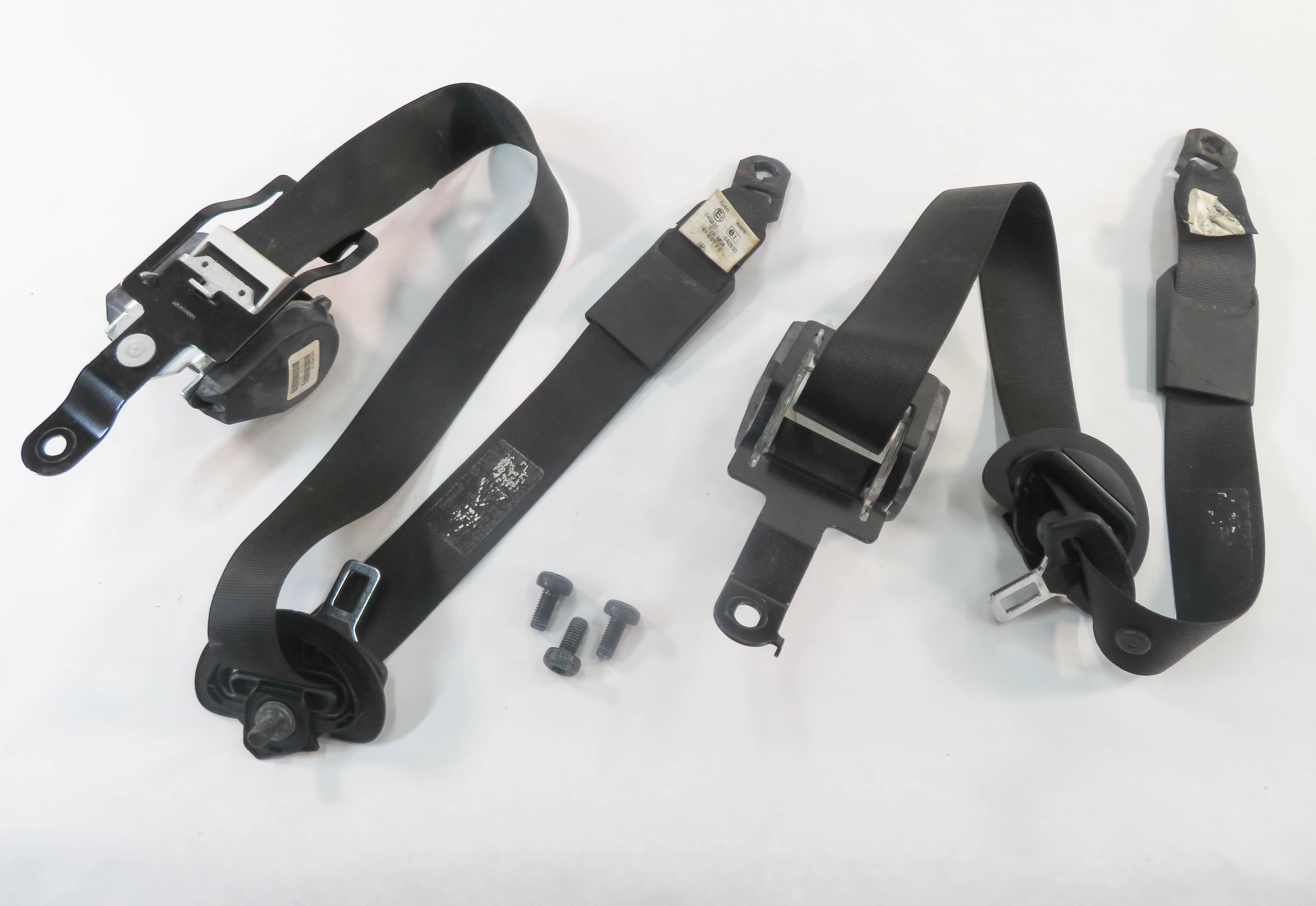 2008 BMW X5 (E70) LEFT & RIGHT REAR - 2nd SECOND ROW SEAT SEATBELT RETRACTOR SET — exact item pictured