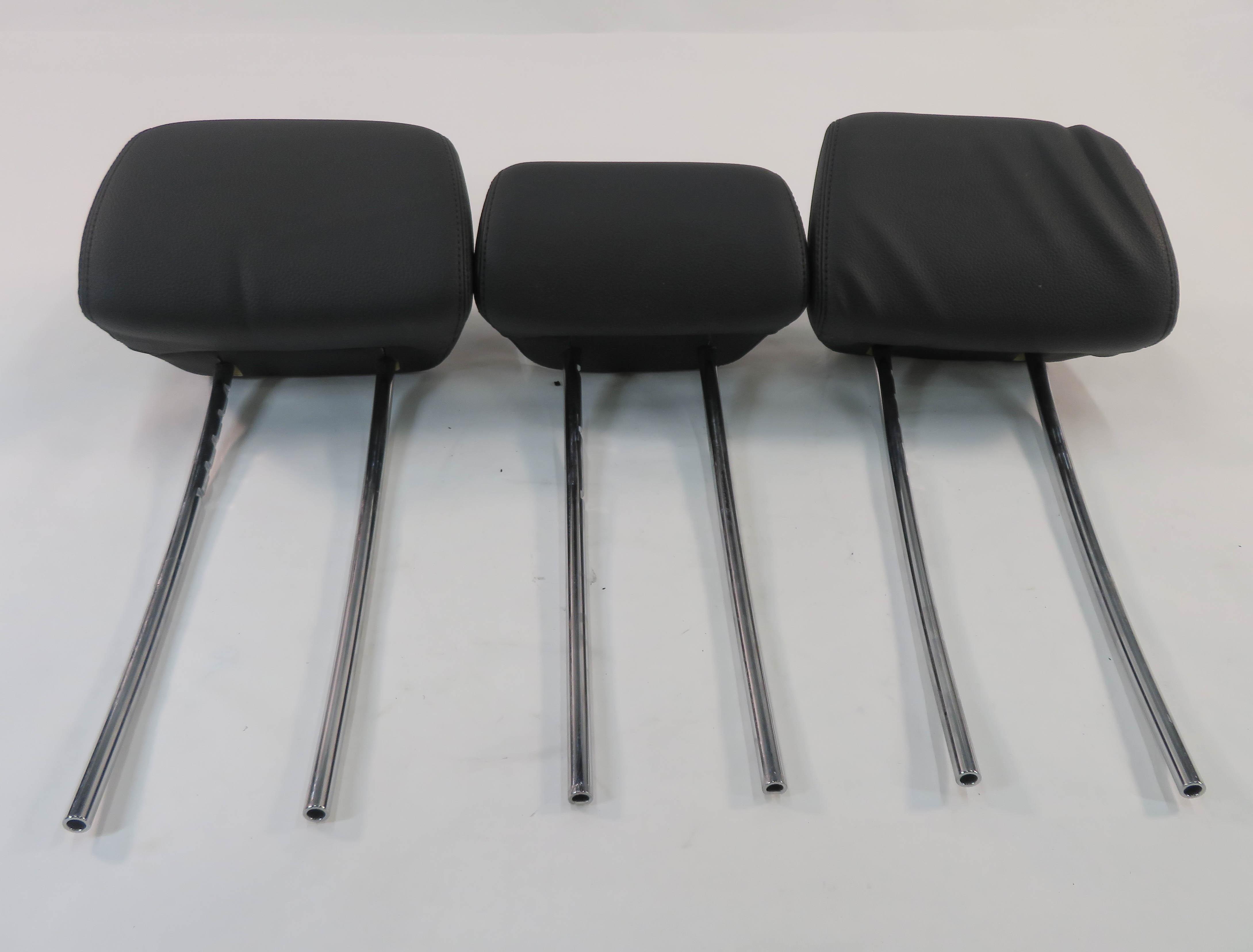 2011 MERCEDES E350 (W212) REAR SEAT HEADREST SET-3 (BLACK ANTHRACITE 101A) — exact item pictured