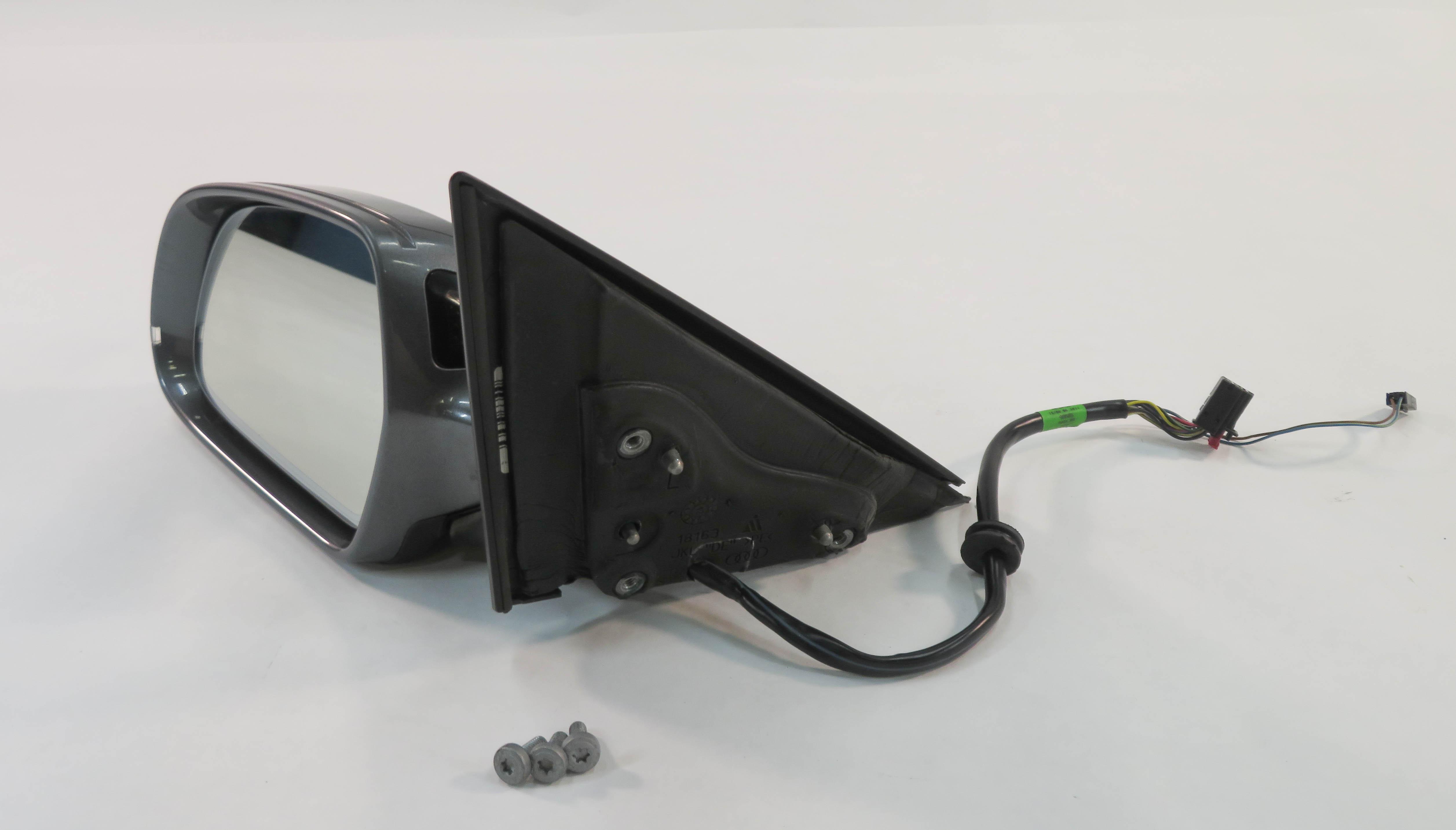 10-14 AUDI A5 (B8 8T) CONVERTIBLE - LEFT P-FOLD MEMORY AUTODIM MIRROR (GRAY) — exact item pictured