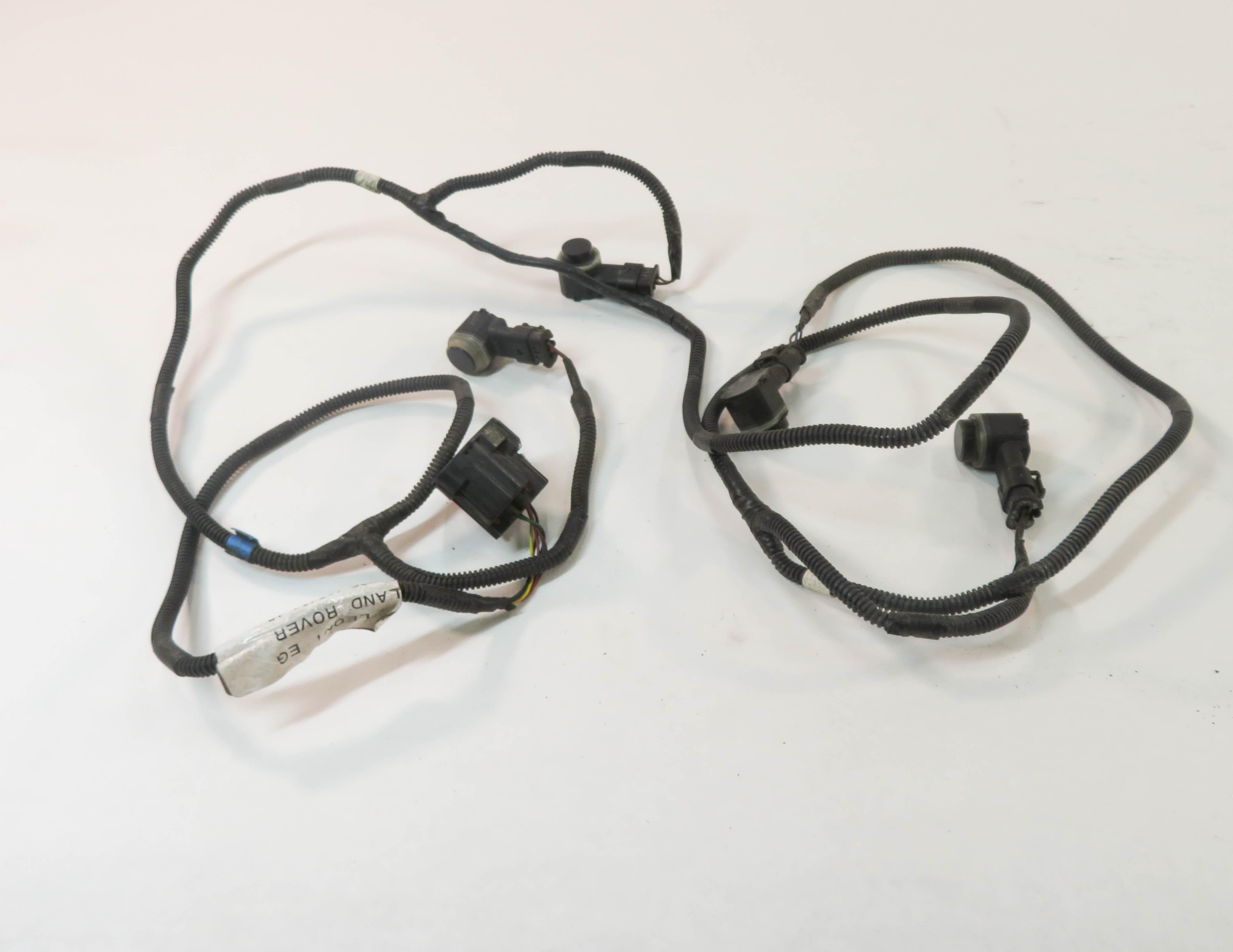 2010 RANGE ROVER SPORT (L320) REAR PDC PARK DISTANCE SENSOR SET w/ HARNESS BLACK — exact item pictured