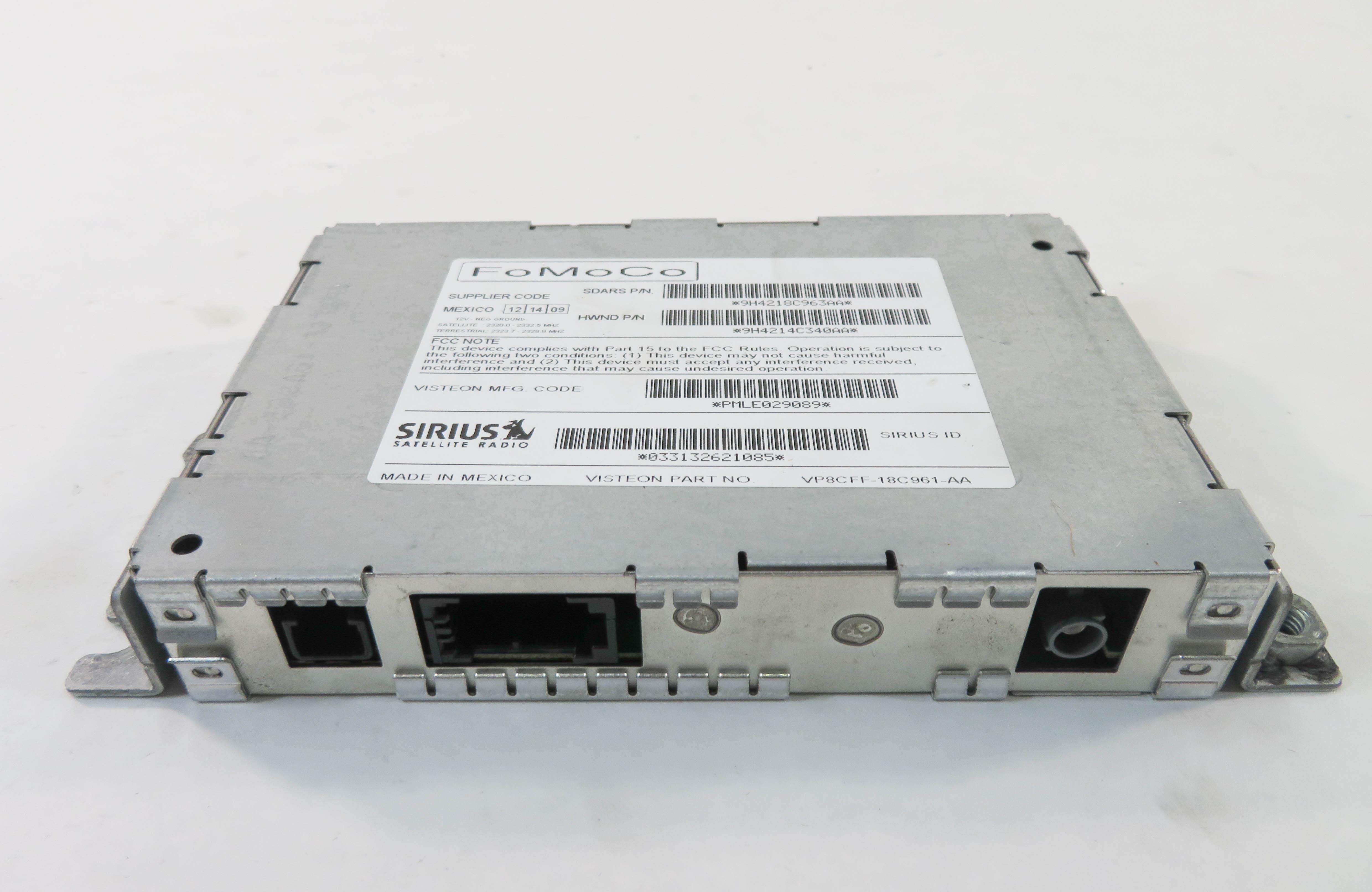 2010 RANGE ROVER SPORT (L320) SIRIUS SATELLITE RADIO RECEIVER CONTROL MODULE — exact item pictured