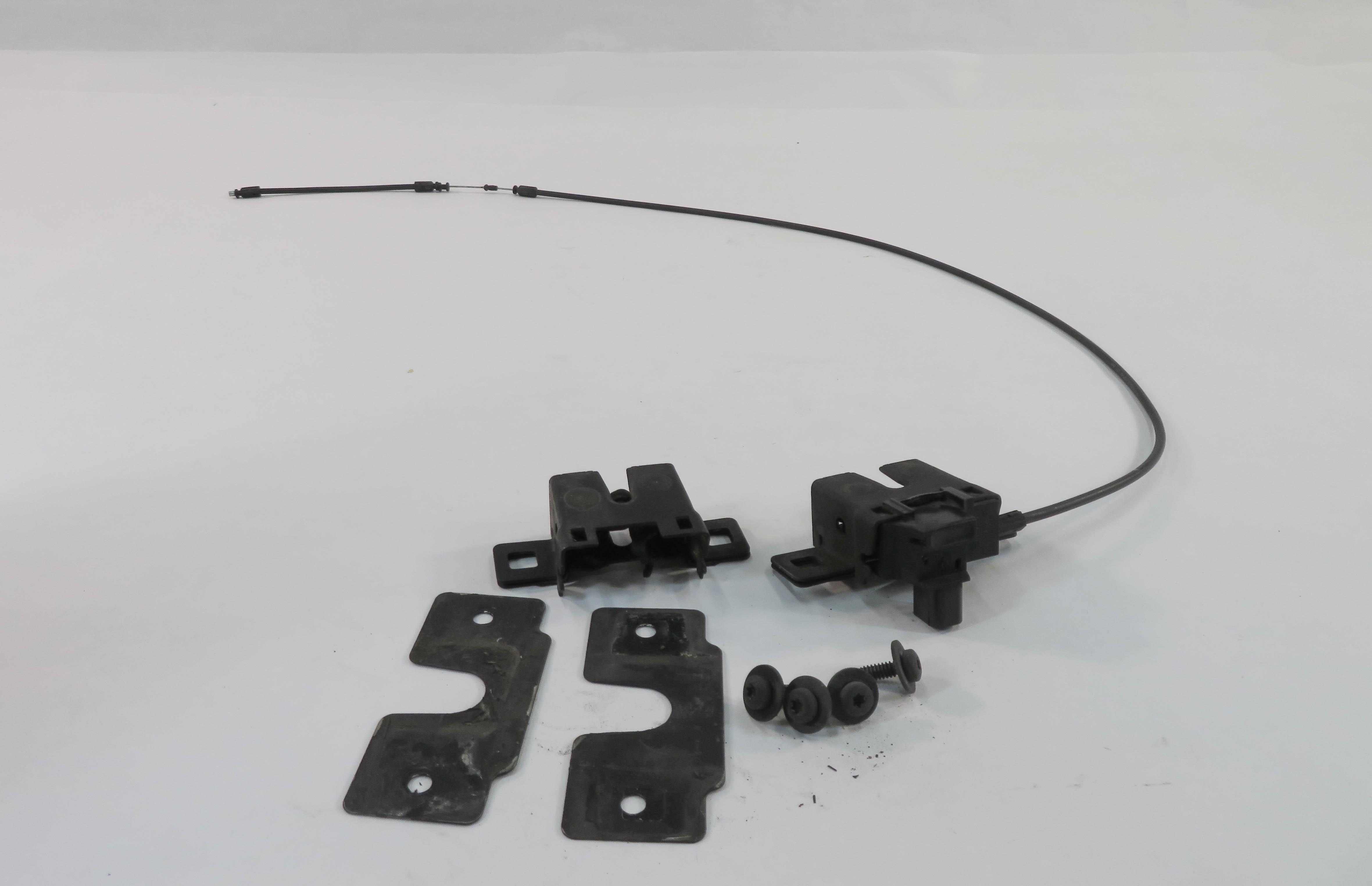 2011 RANGE ROVER SPORT (L320) FRONT LEFT & RIGHT LOWER HOOD LATCH SET w/ CABLE — exact item pictured