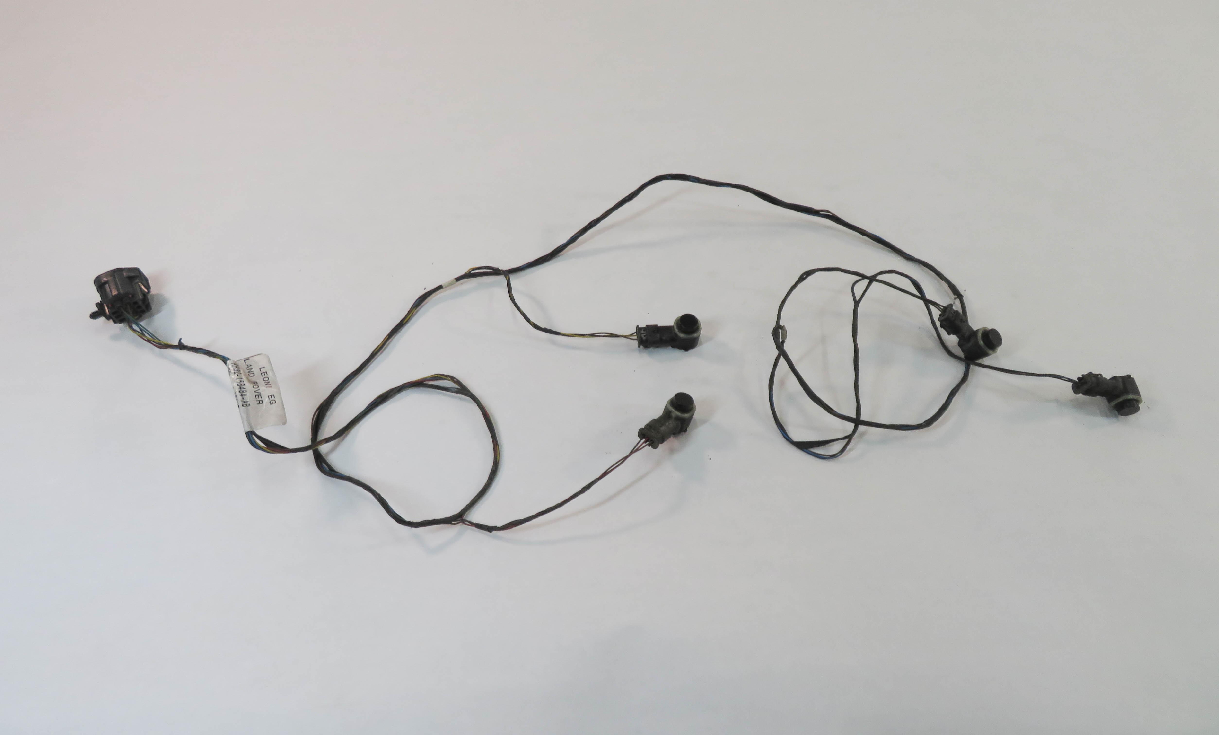 2011 RANGE ROVER SPORT (L320) REAR PDC PARK SENSOR SET-4 w/ WIRING HARNESS — exact item pictured