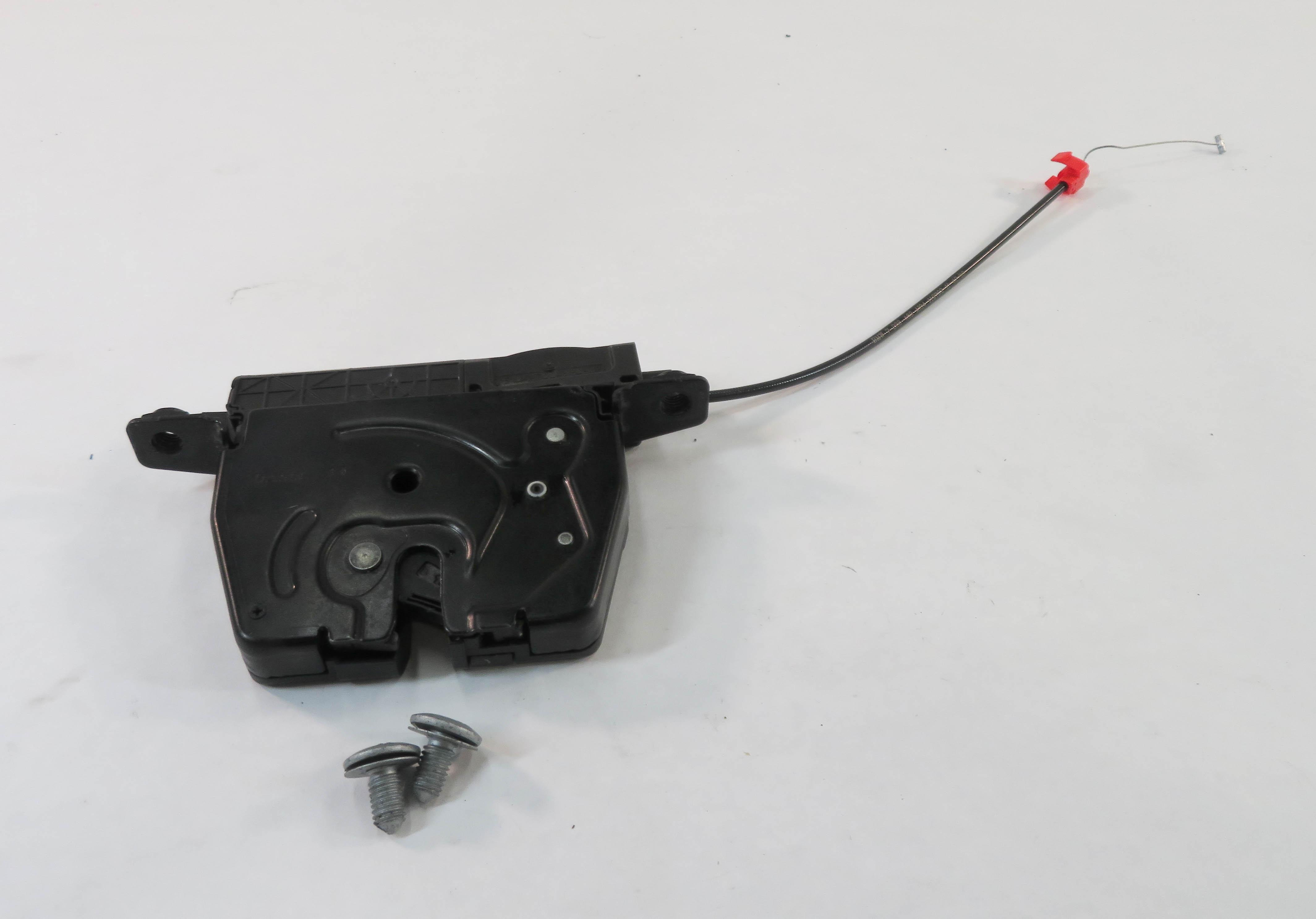 2011 BMW 535i (F10) REAR TRUNK LOCK LATCH ACTUATOR w/ CABLE — exact item pictured