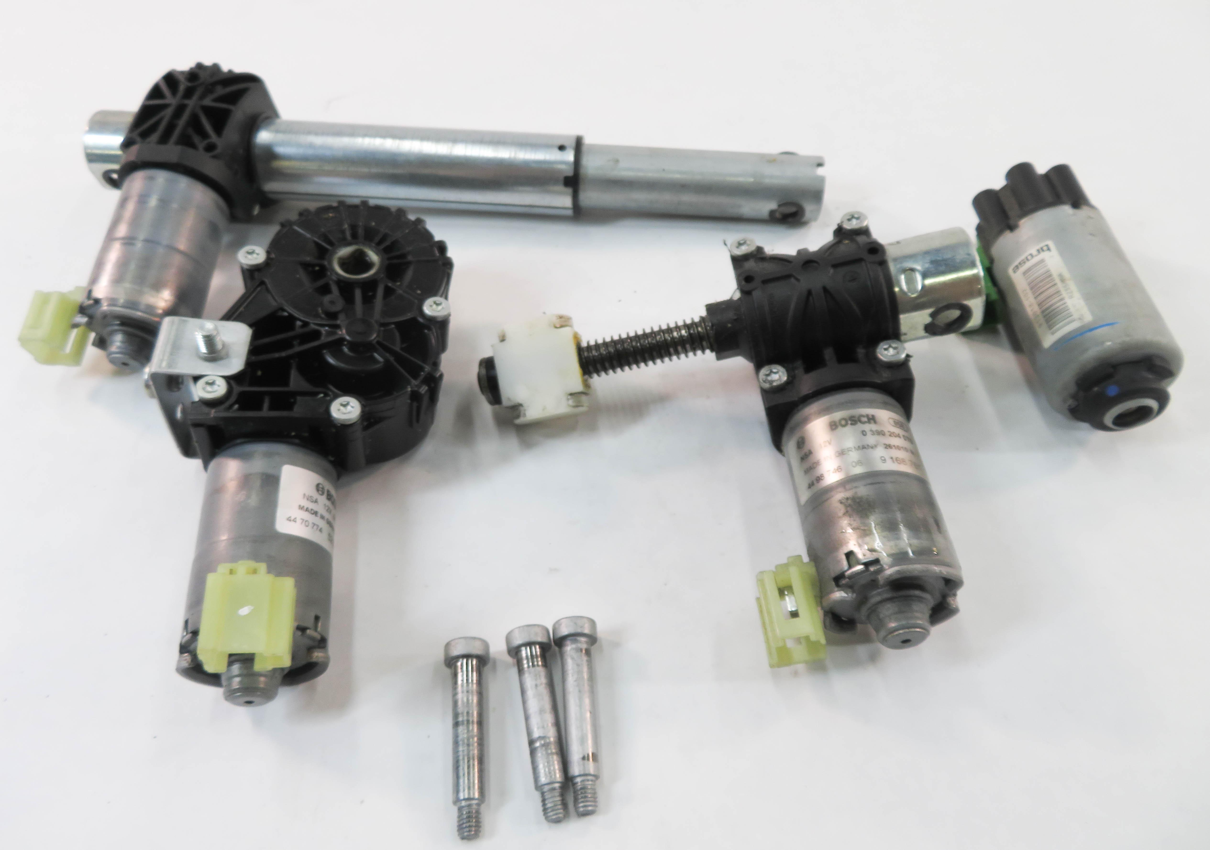 2011 BMW 535i (F10) LEFT FRONT DRIVER SEAT TRACK SEAT MOTOR SET-4 — exact item pictured