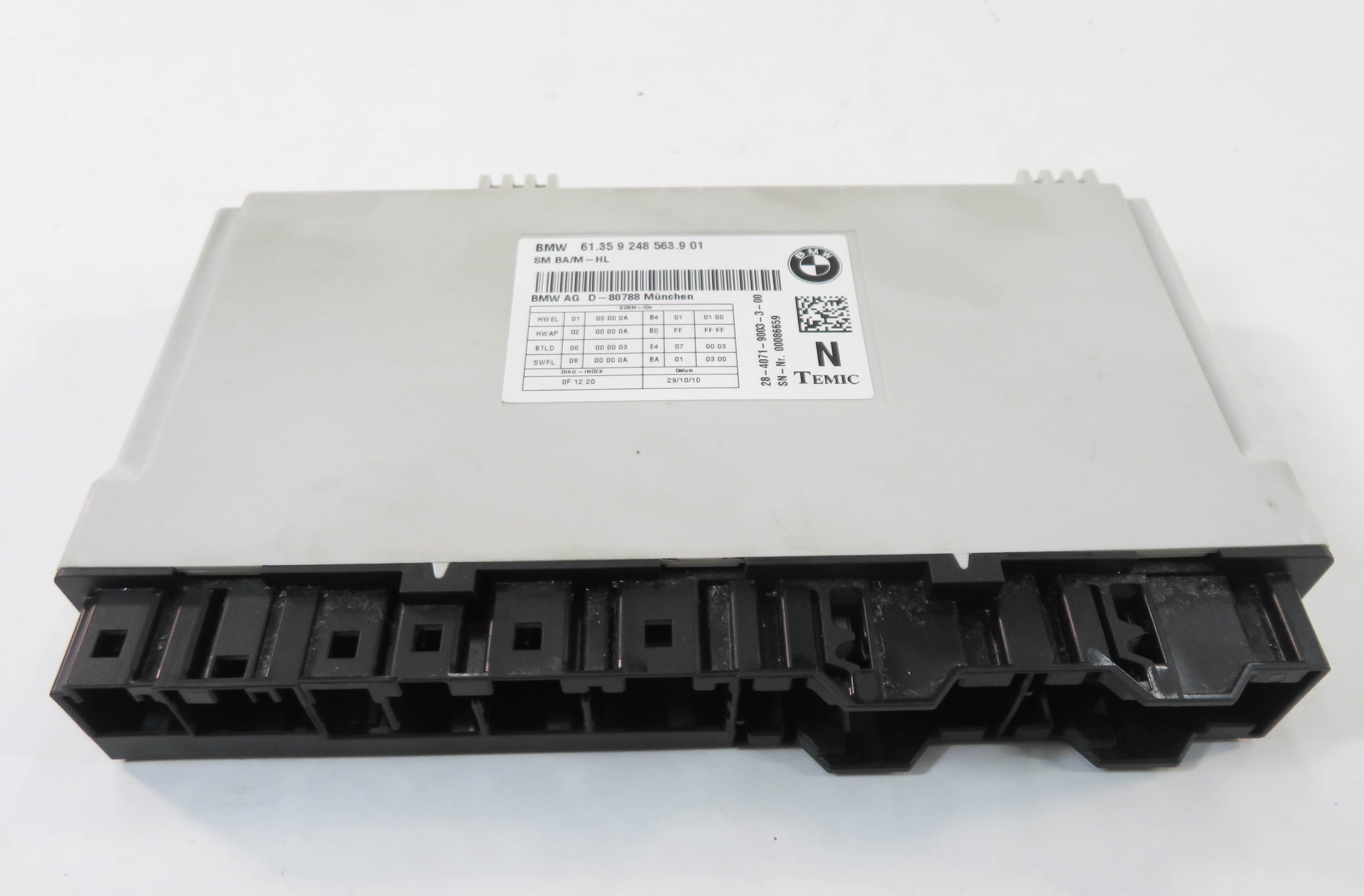 12-19 BMW 328i 335i 535i 550i 750i M5 M6 X3 X4 - RIGHT FRONT SEAT CONTROL MODULE — exact item pictured