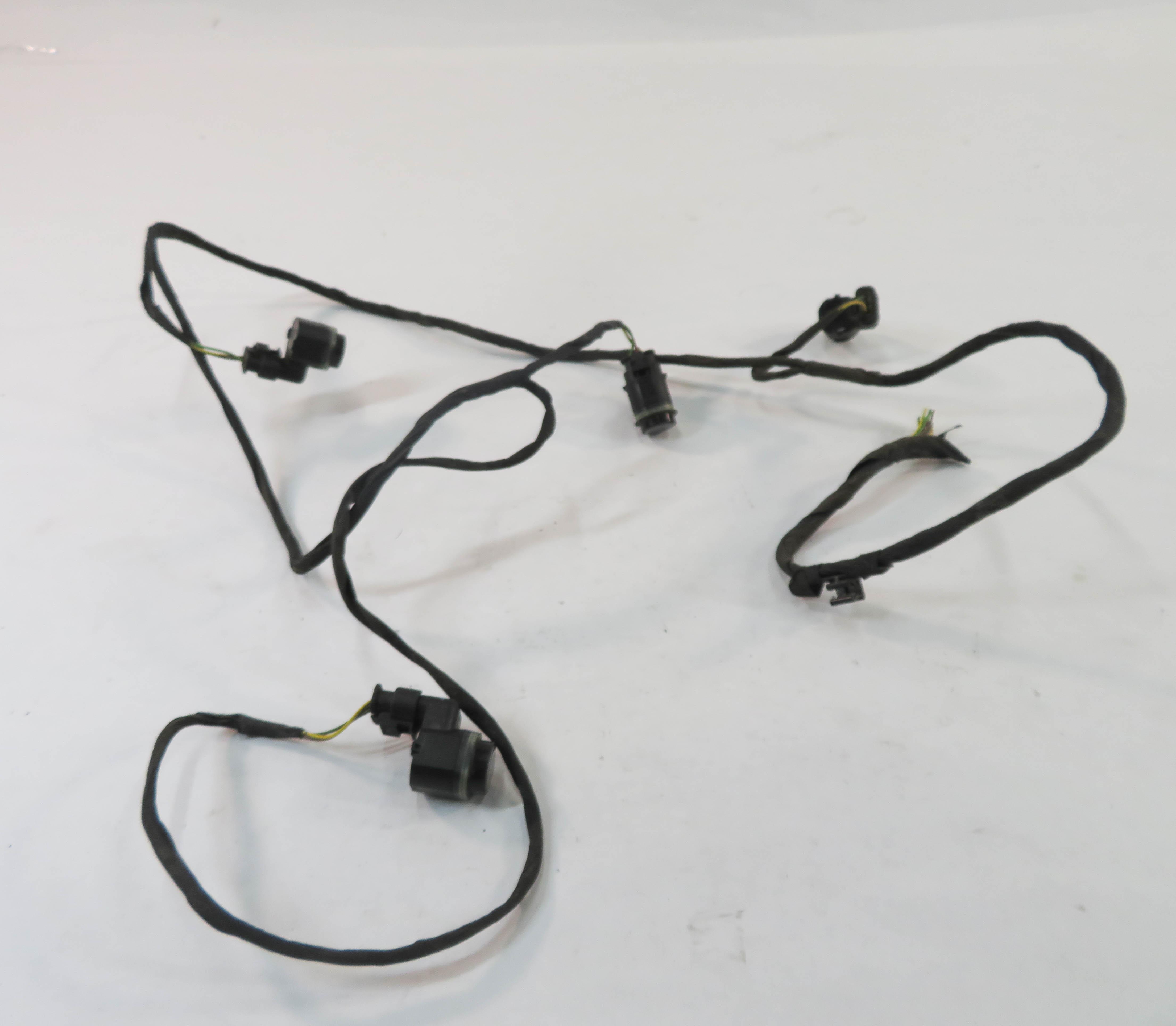 2011 BMW 535i (F10) REAR PDC PARK DISTANCE SENSOR SET w/ HARNESS (GRAY A52) — exact item pictured