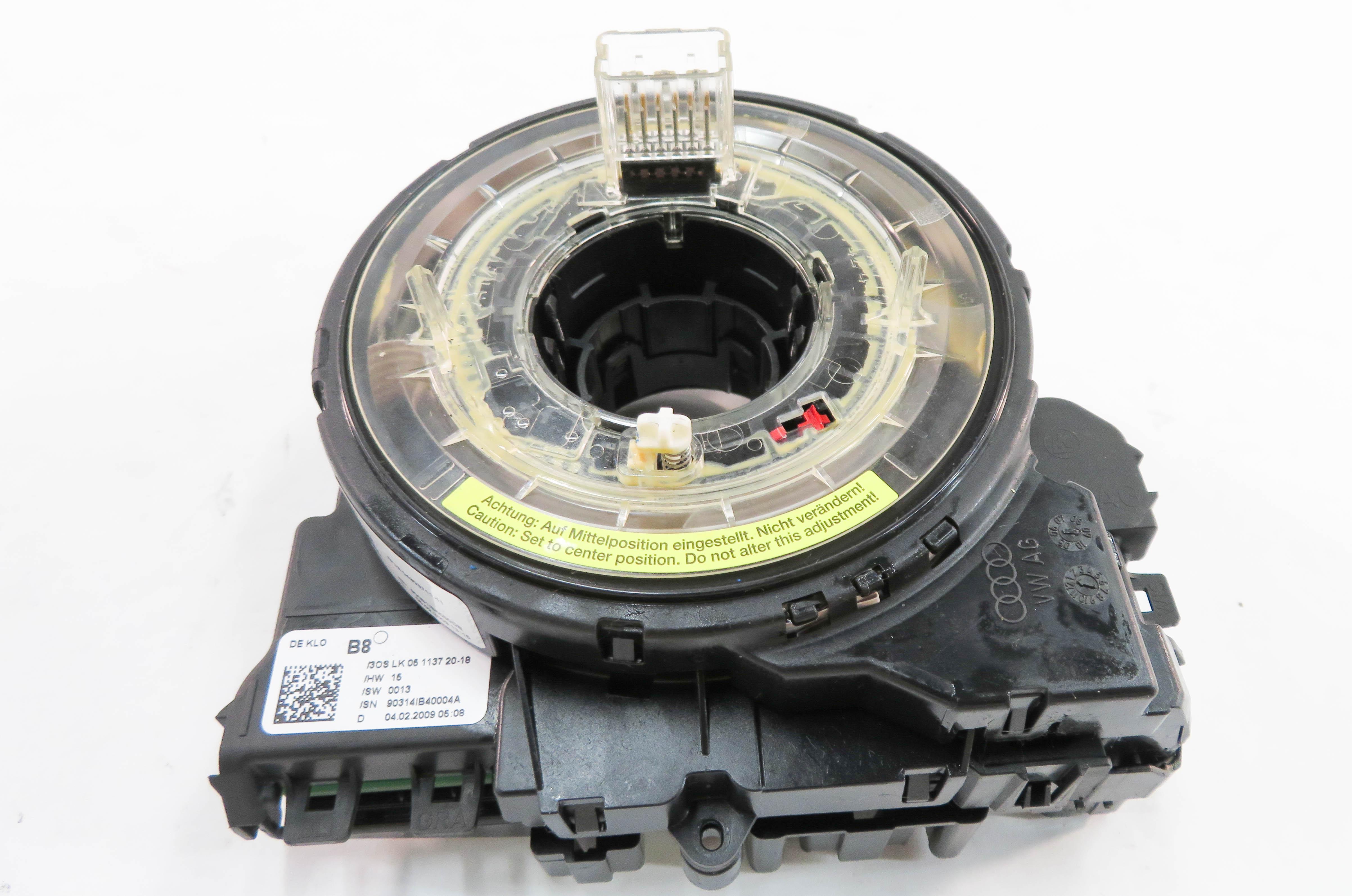 08-17 AUDI A4 S4 A5 S5 Q5 (B8 8K 8T 8R) STEERING WHEEL CLOCK SPRING SLIP RING — exact item pictured