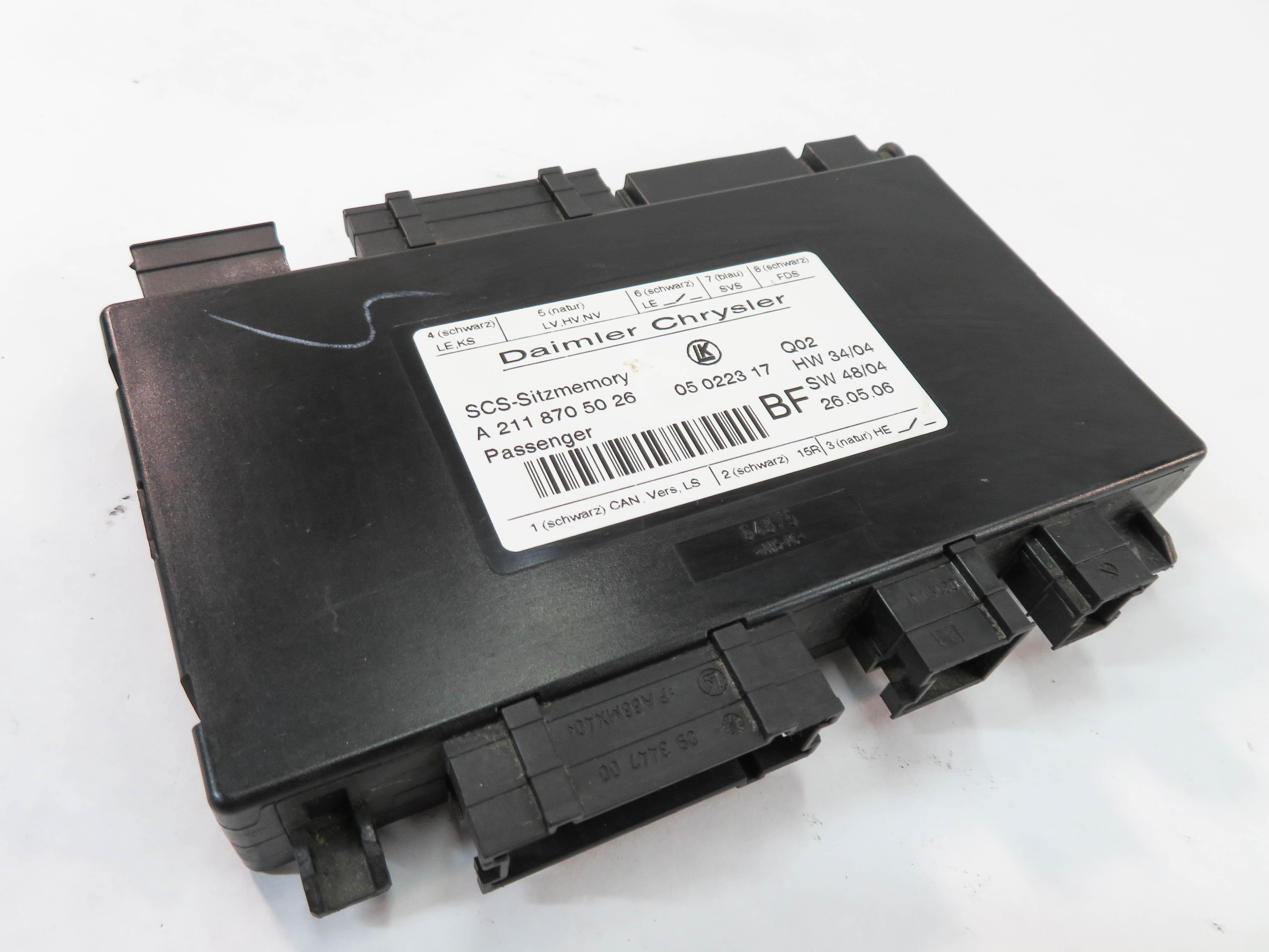 2007 MERCEDES GL450 (X164) RIGHT FRONT PASSENGER SEAT CONTROL MODULE — exact item pictured