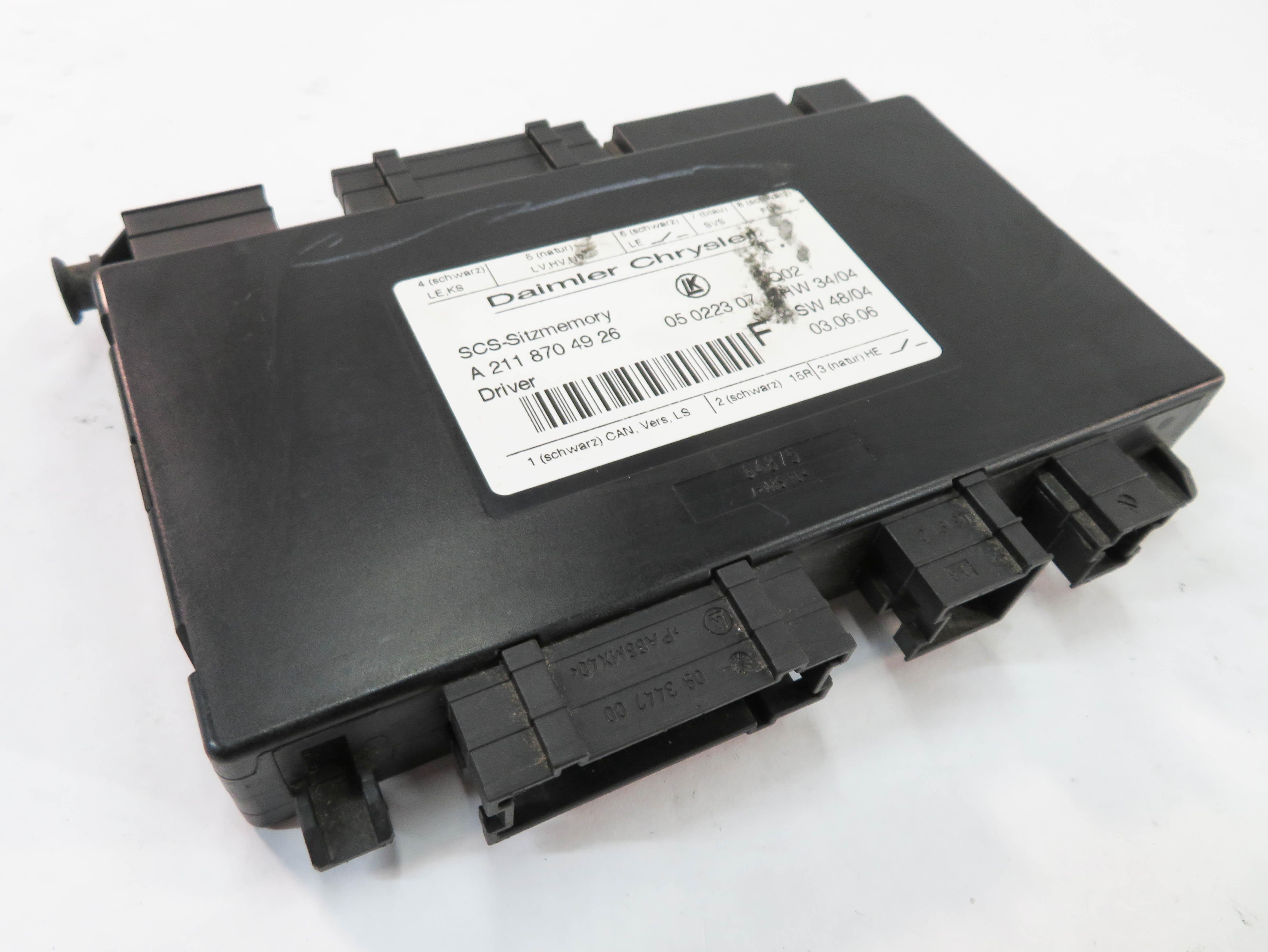 2007 MERCEDES GL450 (X164) LEFT FRONT DRIVER SEAT CONTROL MODULE — exact item pictured