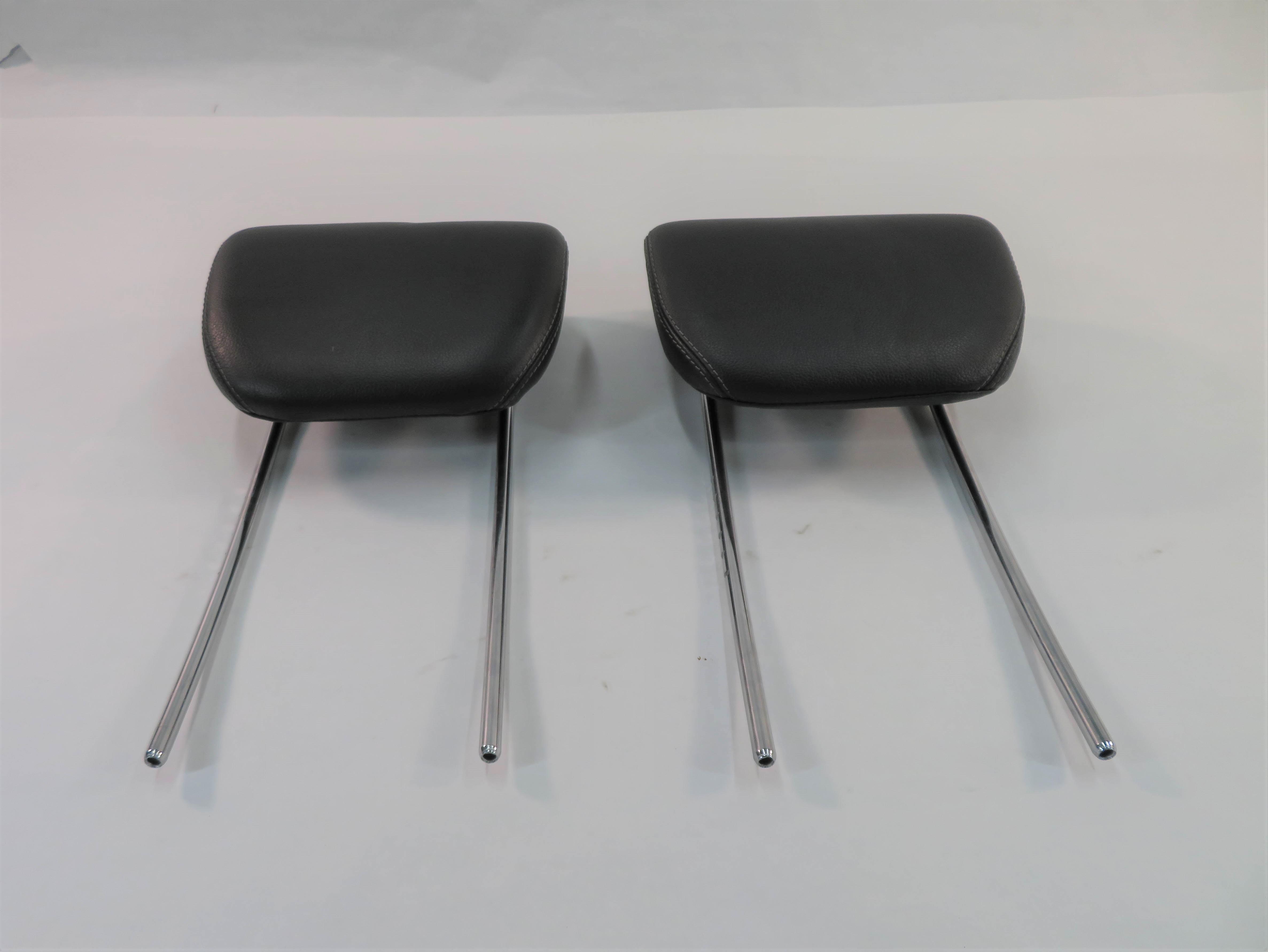 2007 MERCEDES GL450 (X164) REAR 3rd ROW SEAT HEADREST SET-2 (BLACK LEATHER) — exact item pictured