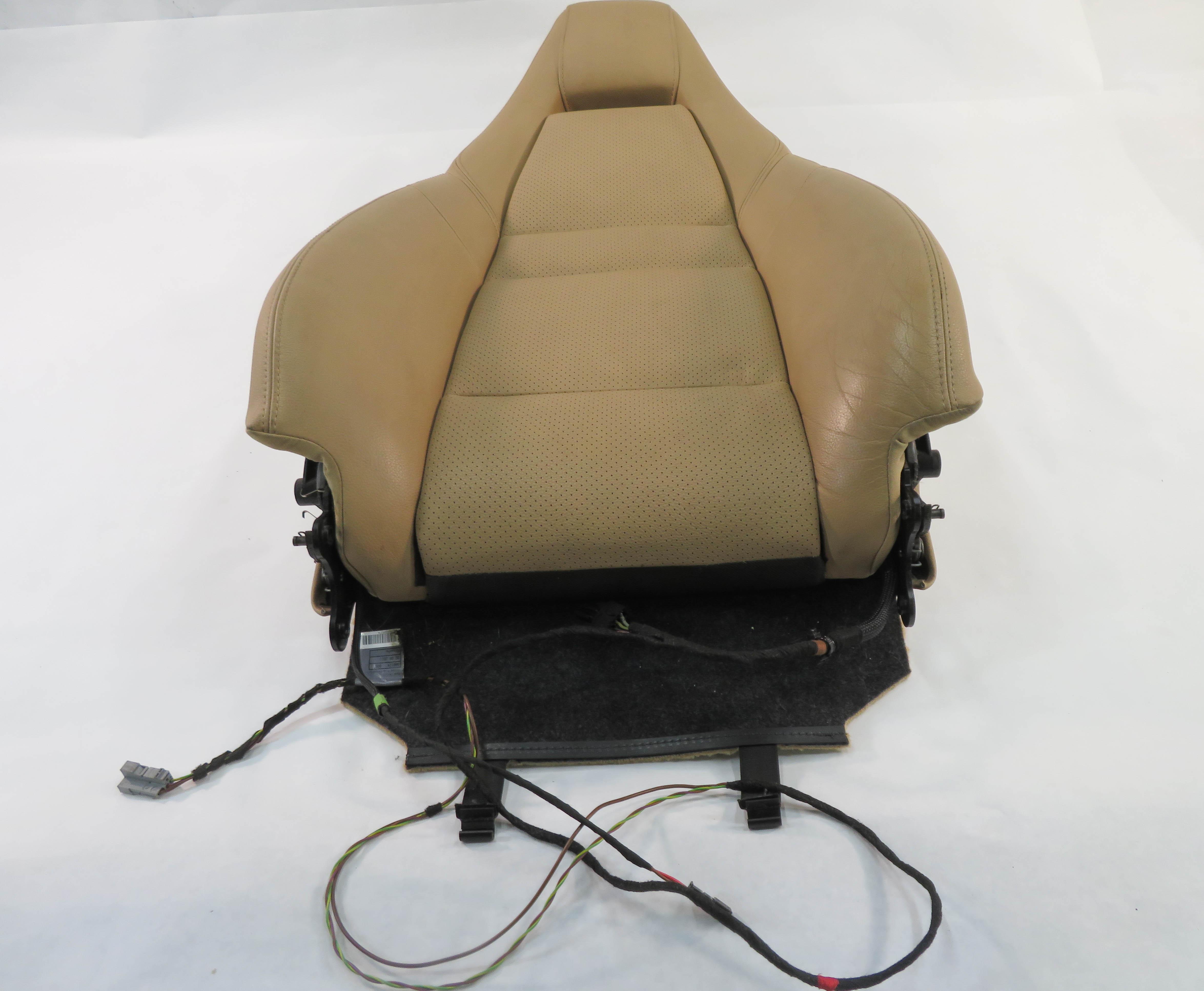 2012 PORSCHE PANAMERA (970 G1) DRIVER UPPER TOP HEATED SEAT CUSHION (BEIGE) — exact item pictured