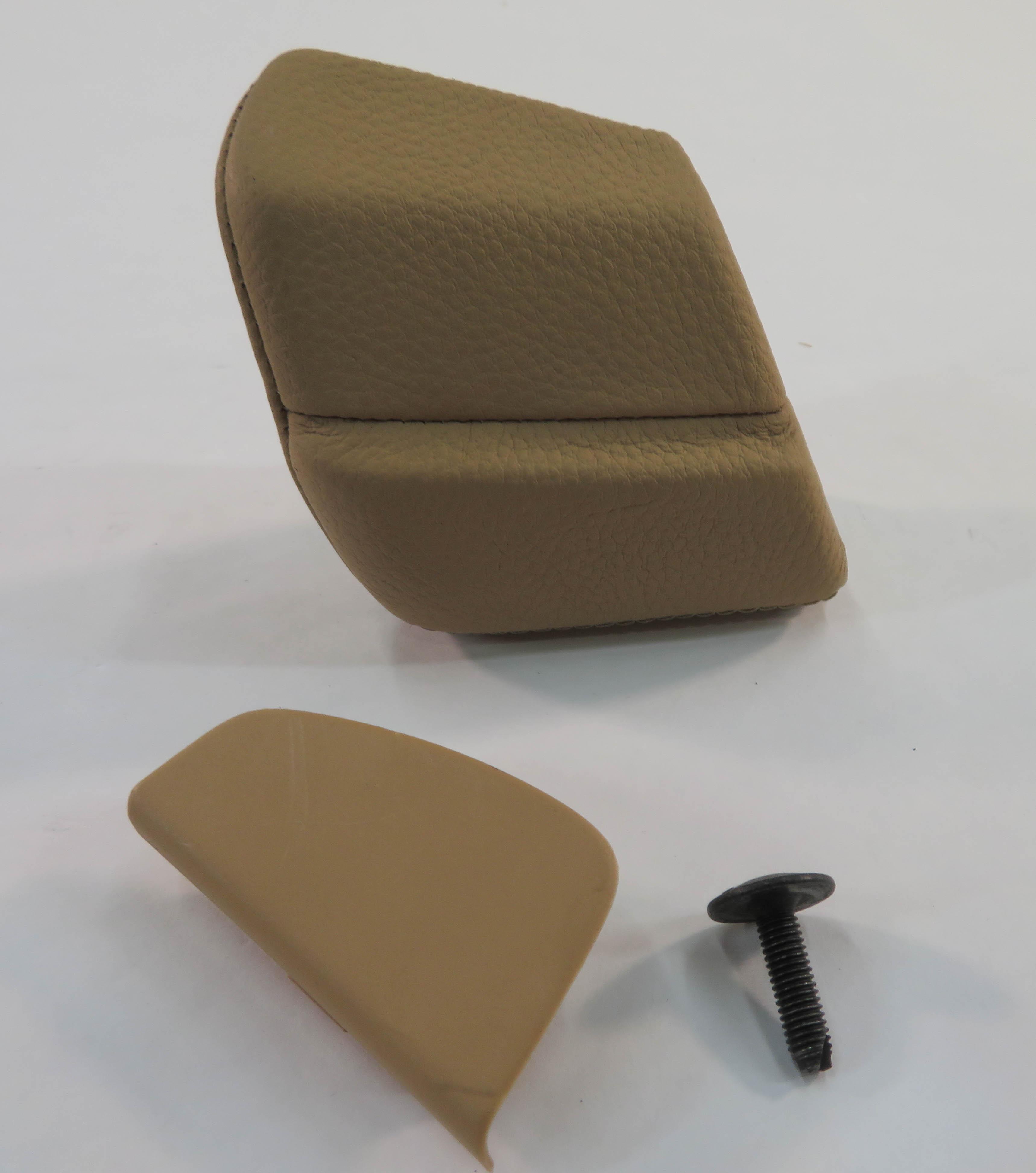 2012 PORSCHE PANAMERA (970 G1) LEFT REAR DOOR ARMREST TRIM EXTENSION (BEIGE) — exact item pictured