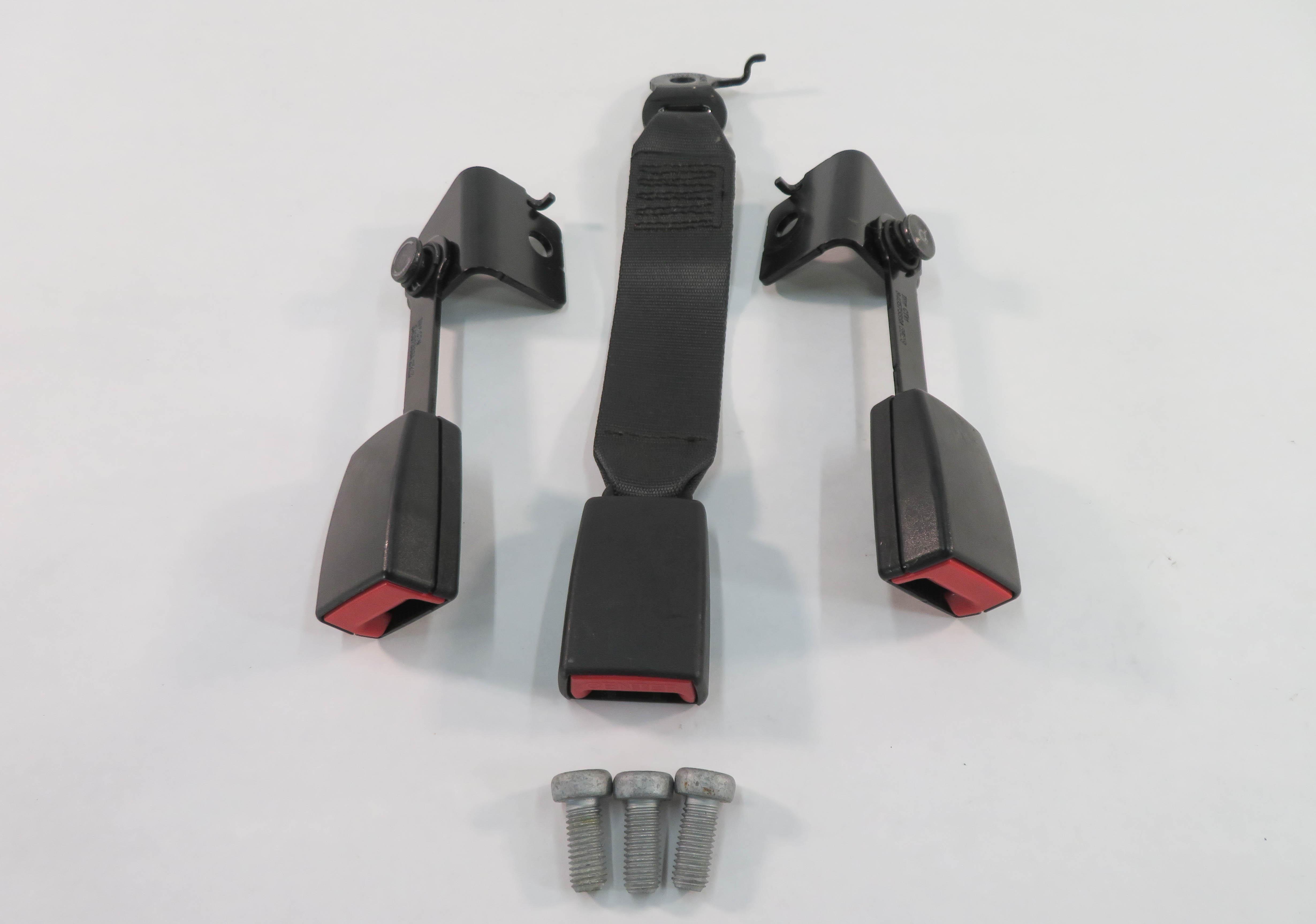 2013 BMW 750i (F01) REAR SEAT SEATBELT BUCKLE RECEIVER SET-3 (BLACK) — exact item pictured