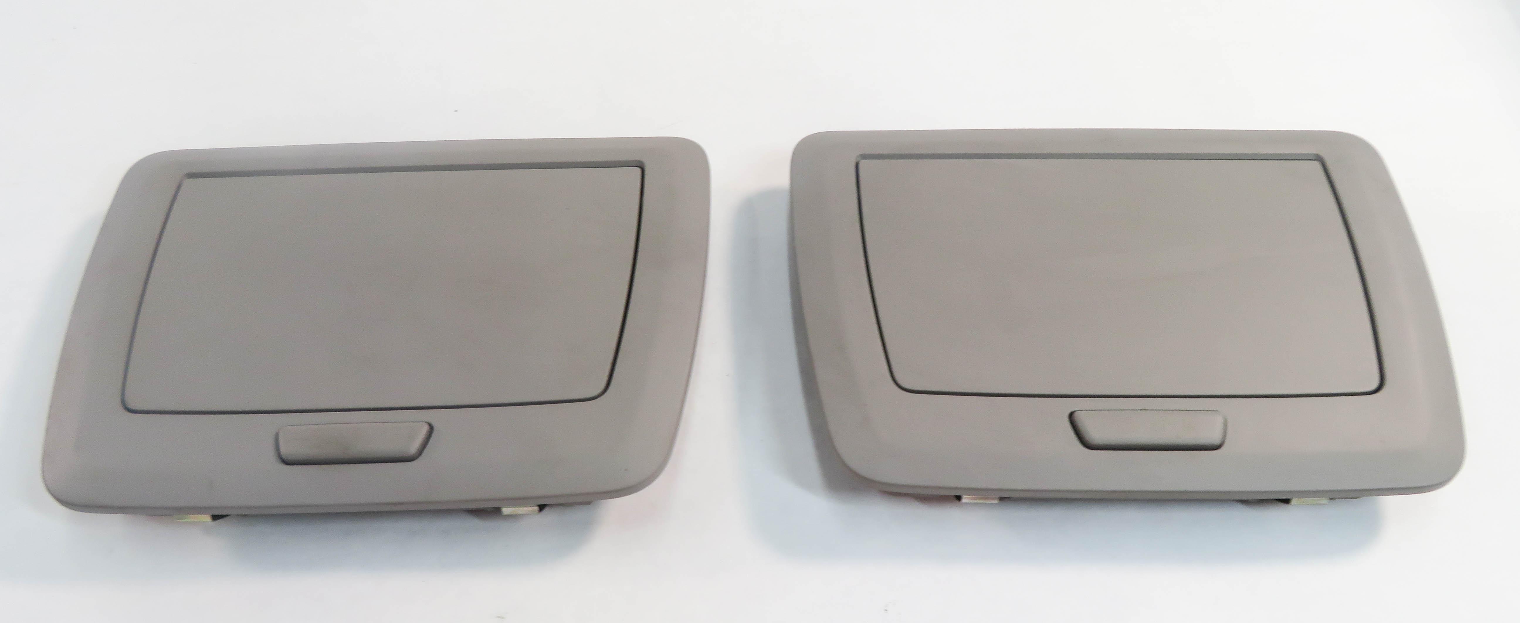 2013 BMW 750i (F01) LEFT & RIGHT REAR VANITY MIRROR SET-2 (GRAY) — exact item pictured