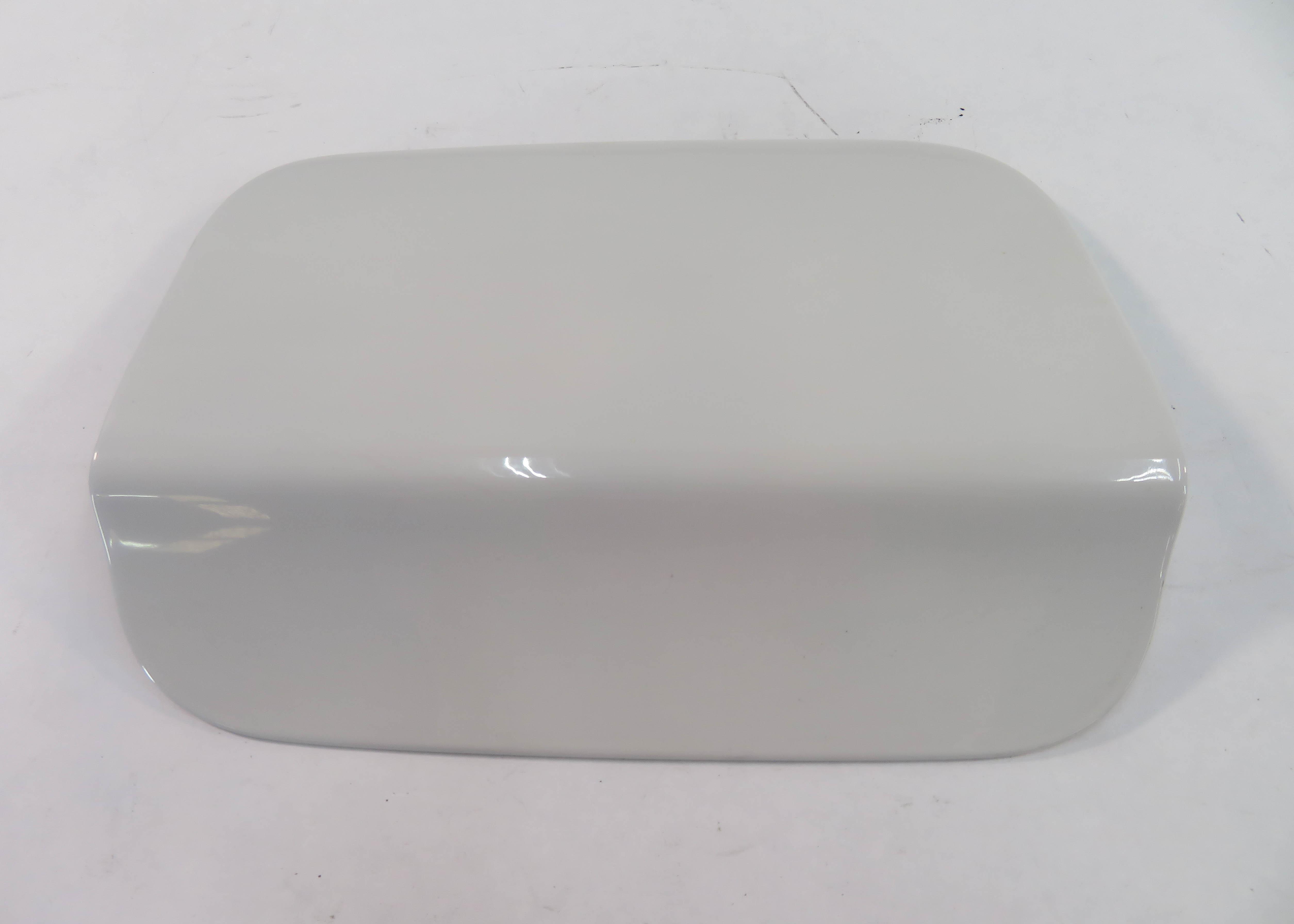 09-15 BMW 740Li 750Li 760Li B7 LWB (F02) FUEL TANK DOOR TRIM COVER (WHITE 300) — exact item pictured