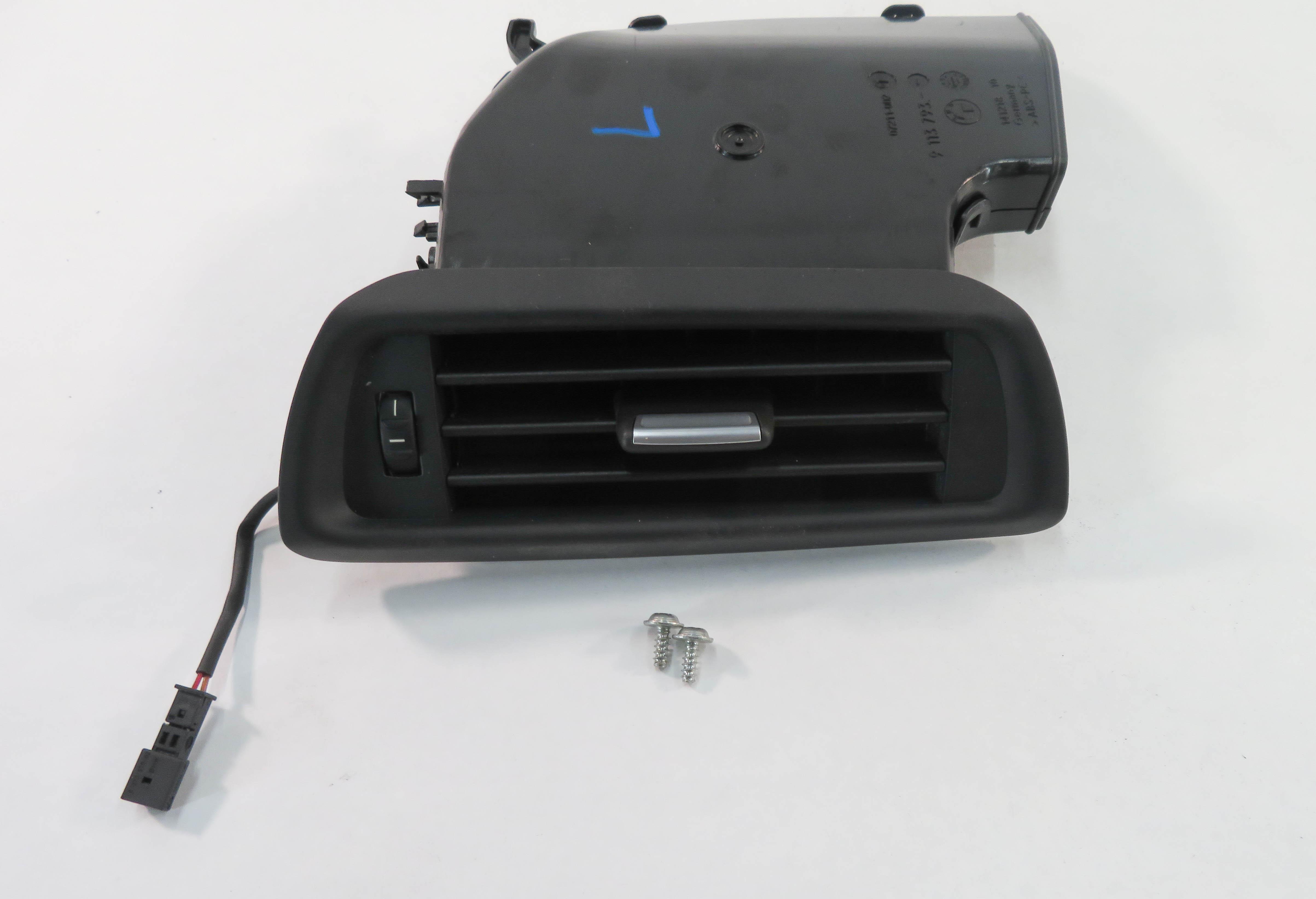 2010 BMW 750i (F01) LEFT DRIVER REAR PILLAR HEATER A/C AIR VENT (BLACK) — exact item pictured