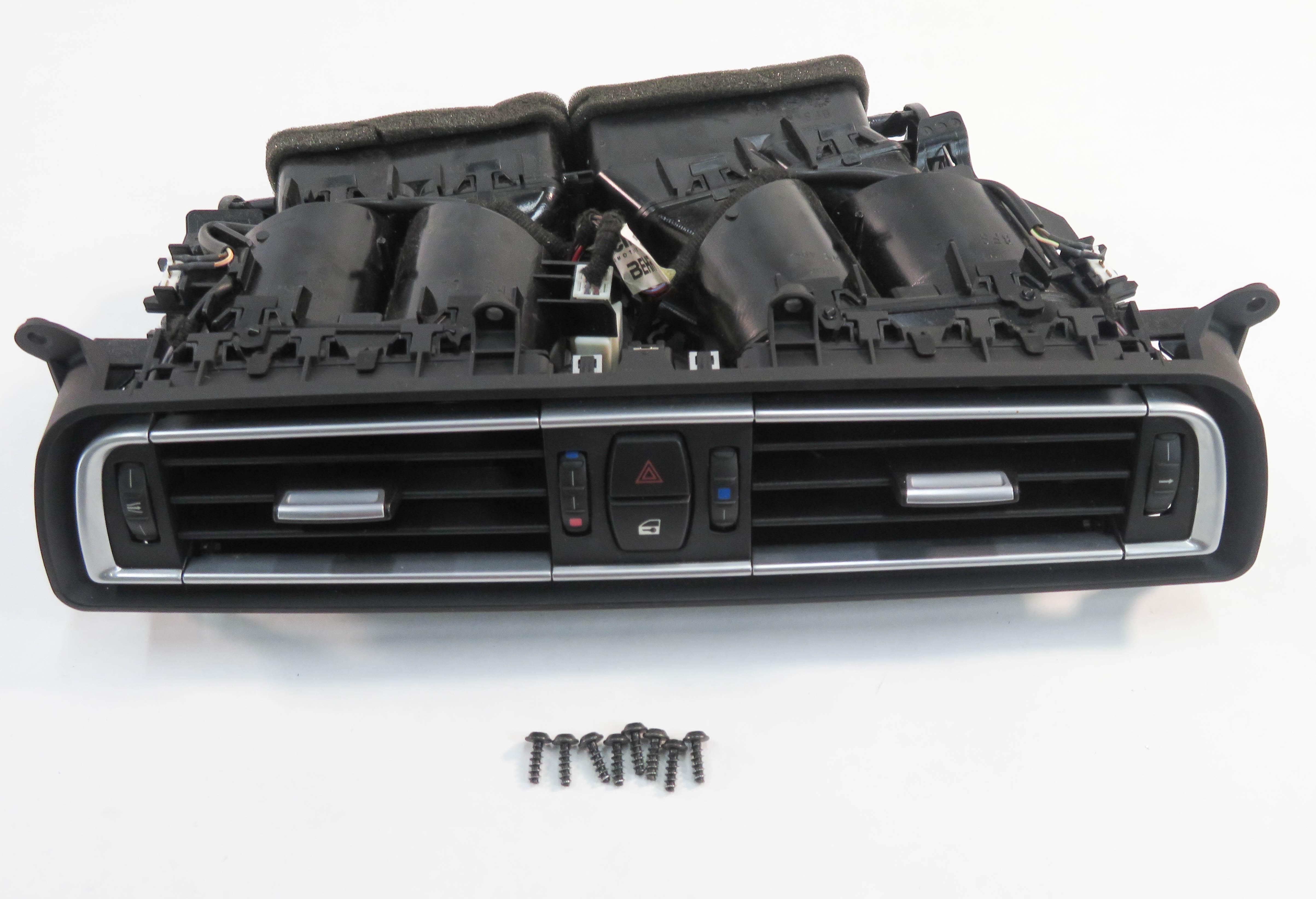 2010 BMW 750i (F01) CENTER DASH HEATER A/C AIR VENT w/ HAZARD & CENTRAL LOCK — exact item pictured