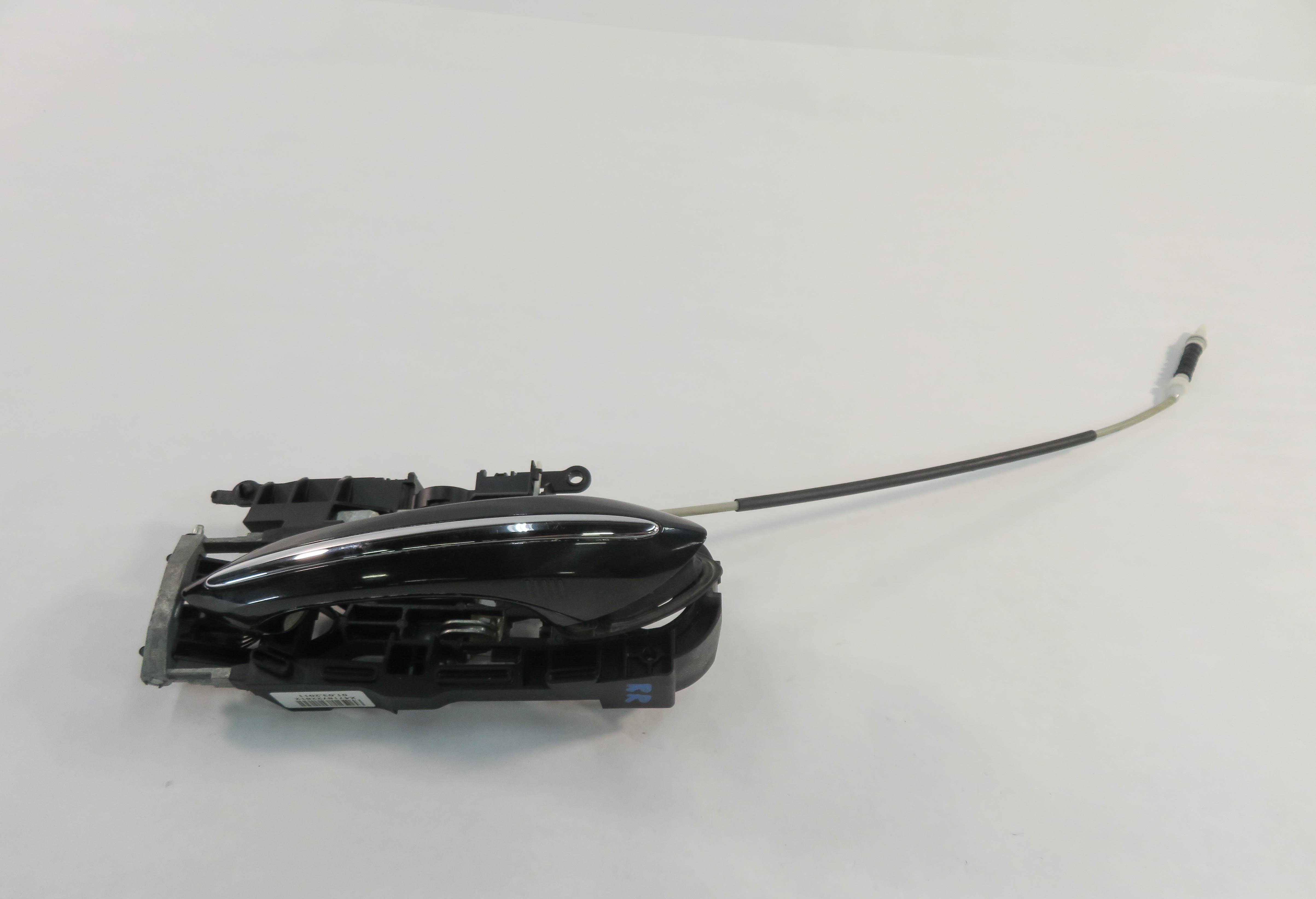 09-18 BMW 528i 535i 550i 740i 750i 760i RIGHT REAR COMFORT DOOR HANDLE (BLACK) — exact item pictured