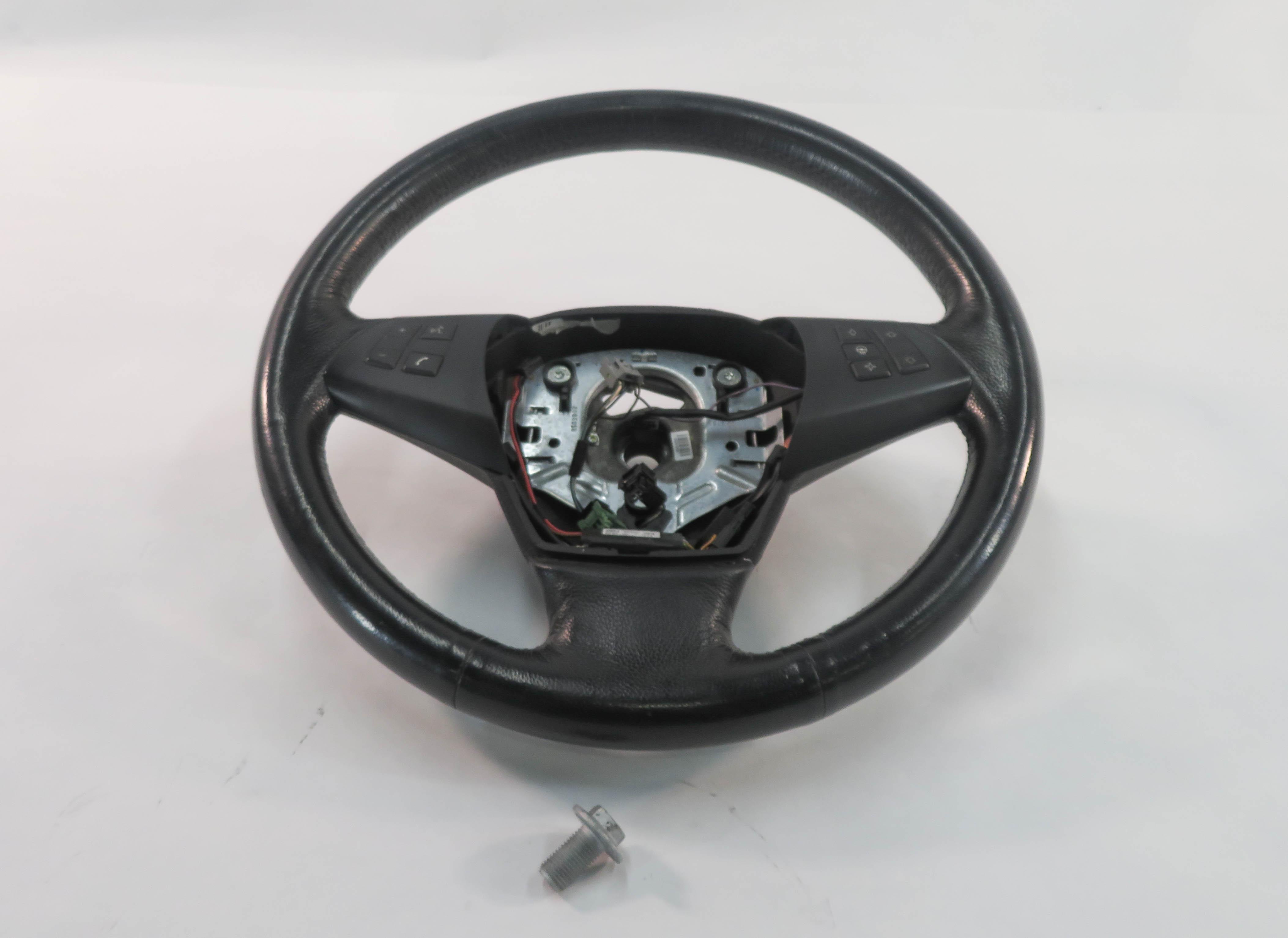 2007-2010 BMW X5 (E70) 3-SPOKE HEATED STEERING w/ RADIO PHONE SWITCH — exact item pictured