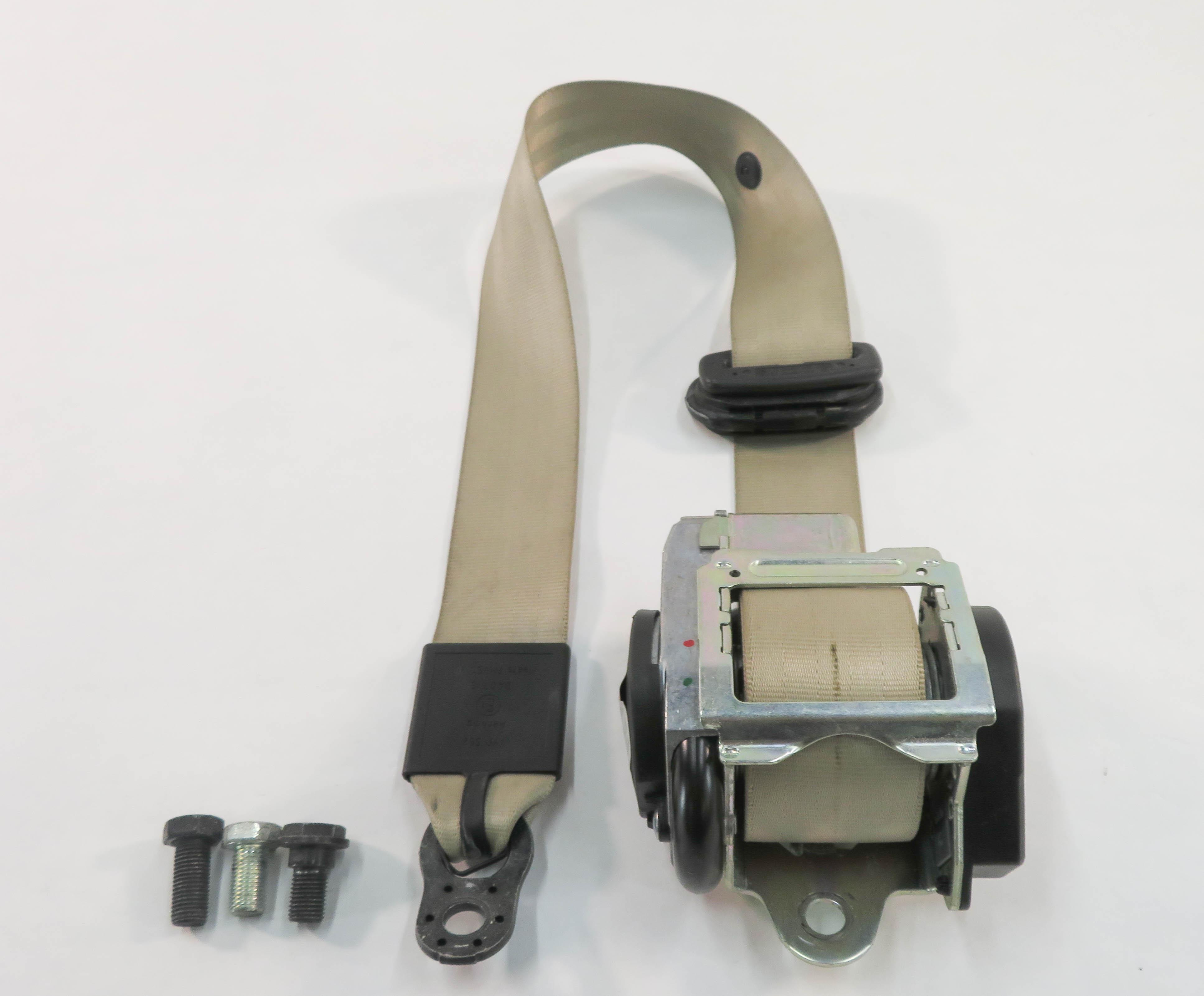 2010 AUDI Q7 (4L) RIGHT REAR 2nd SECOND ROW SEAT SEATBELT RETRACTOR (BEIGE) — exact item pictured