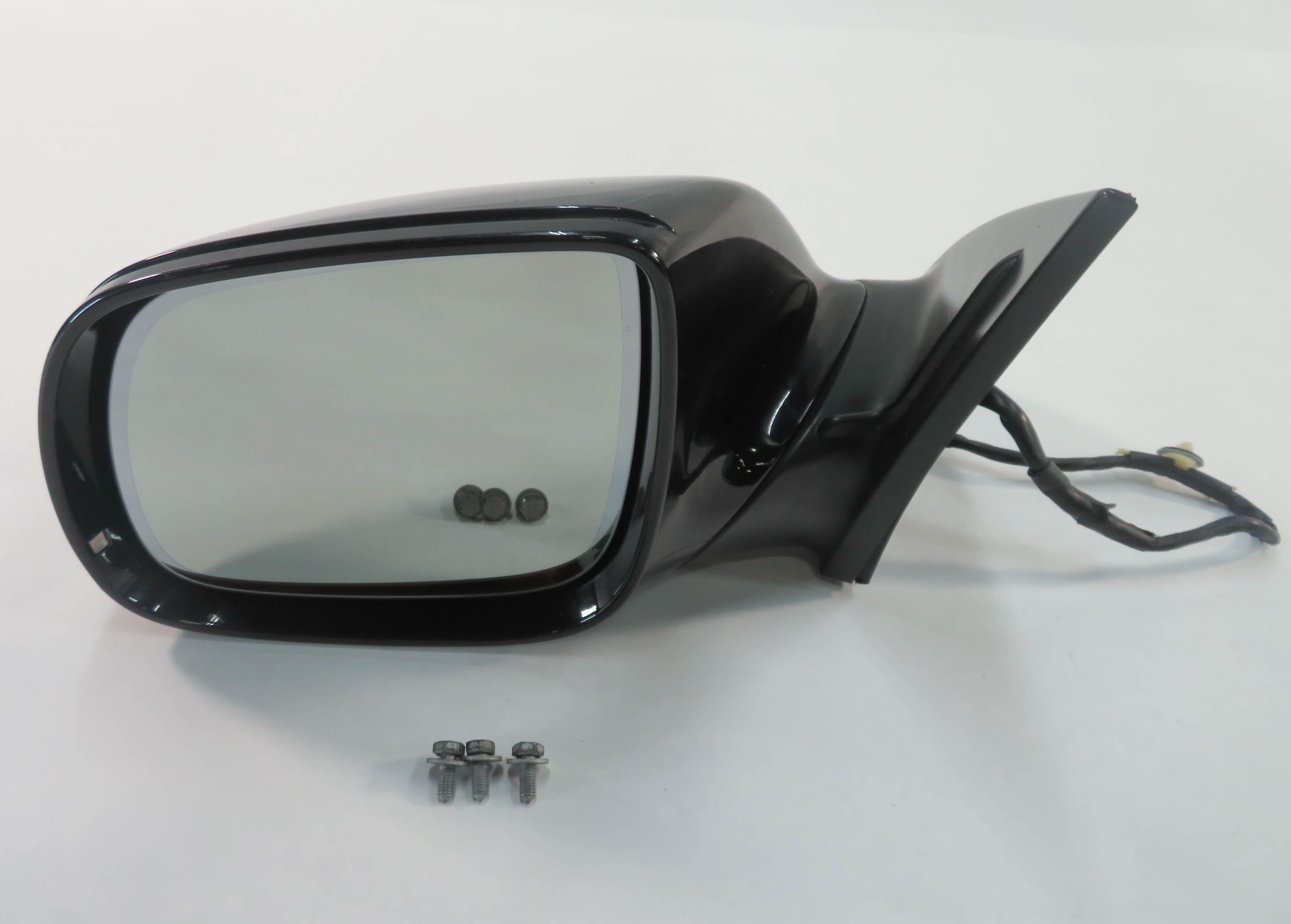 2010-2012 AUDI Q7 (4L) LEFT P-FOLD AUTODIM HEAT MEMORY DOOR MIRROR (BLACK LC9X) — exact item pictured