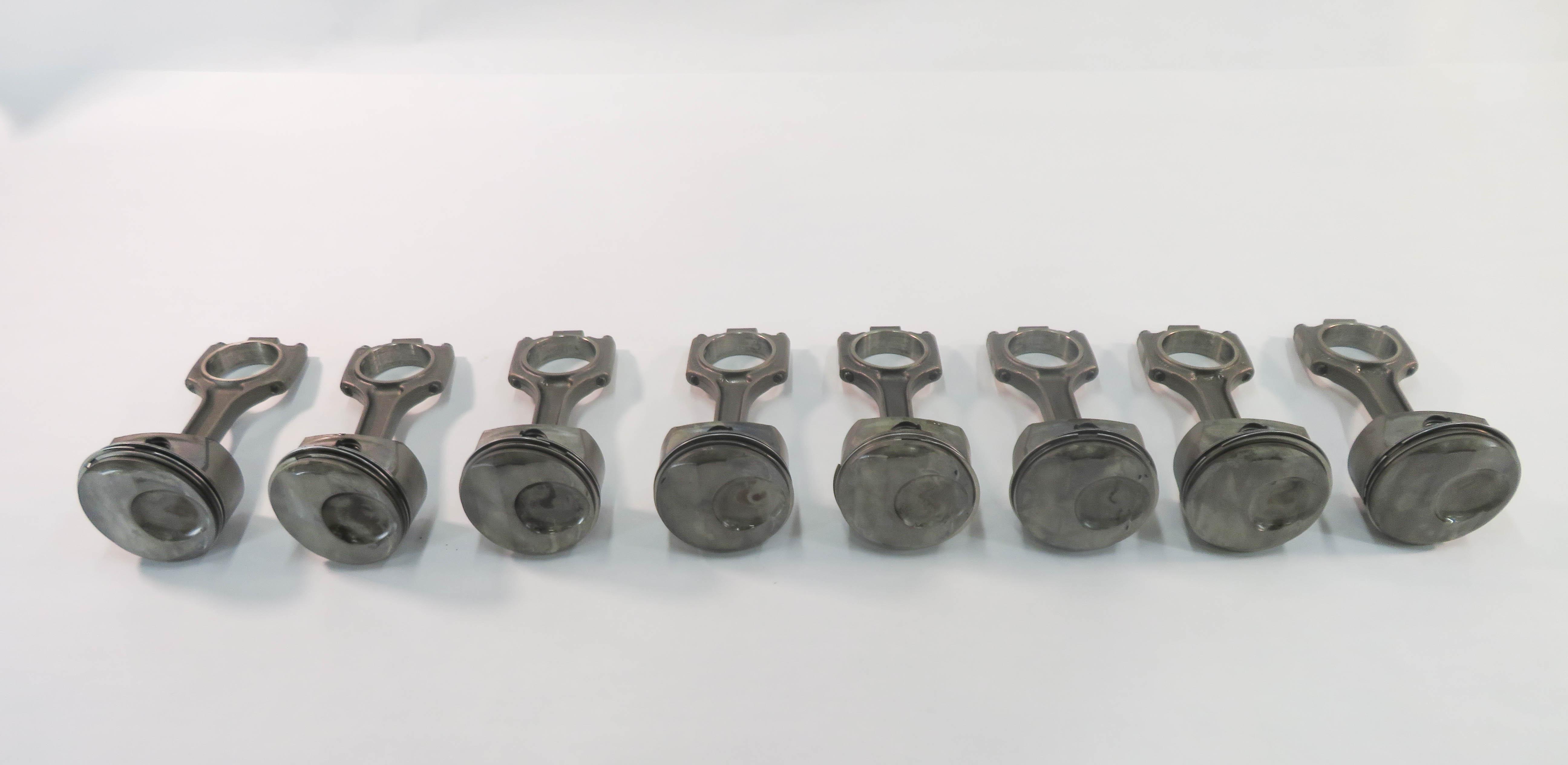 08-12 PORSCHE CAYENNE PANAMERA (958 970) 3.6L M46 / 4.8L M48 ENGINE PISTON SET — exact item pictured