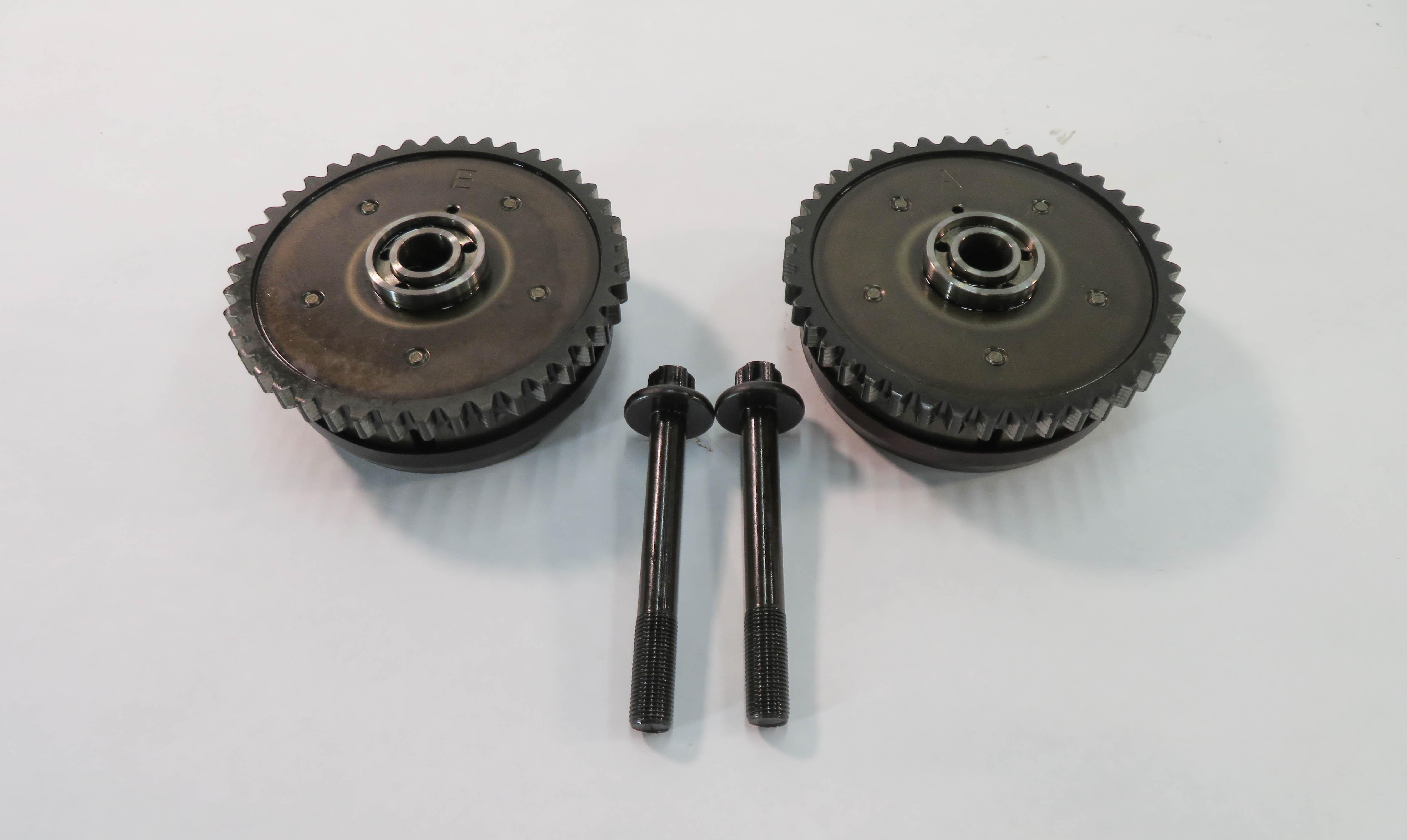 2011 BMW 740i (F01) 4.4L N63 - LEFT ENGINE INTAKE & EXHAUST TIMING GEAR SET-2 — exact item pictured