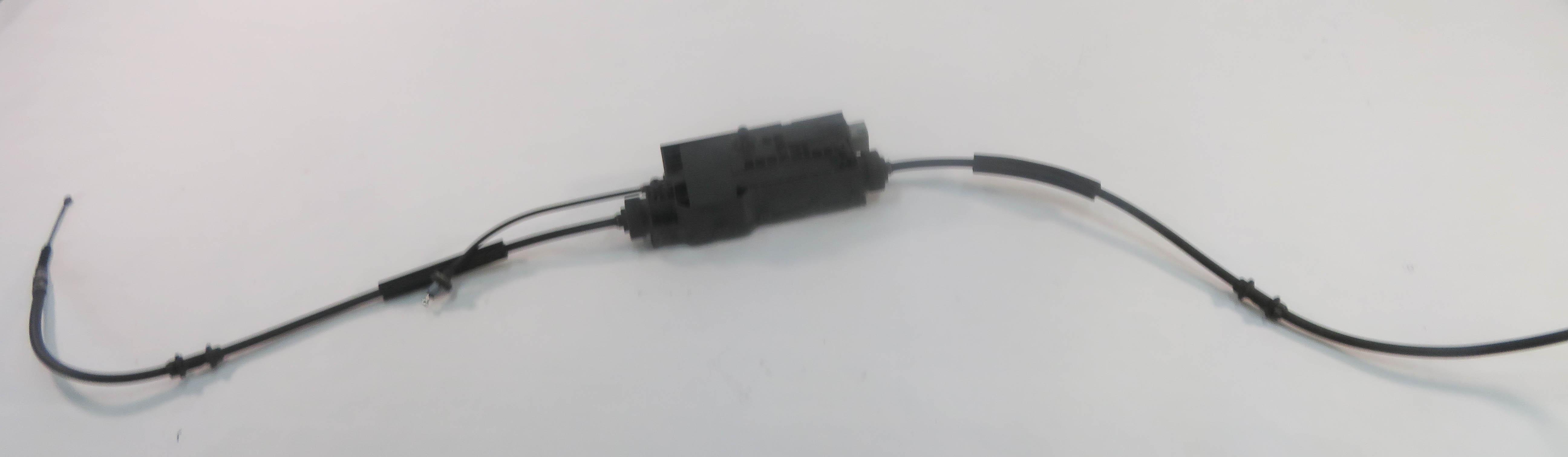 2011 BMW 740i (F01) EMERGENCY ELECTRONIC PARKING BRAKE ACTUATOR MOTOR w/ CABLES — exact item pictured