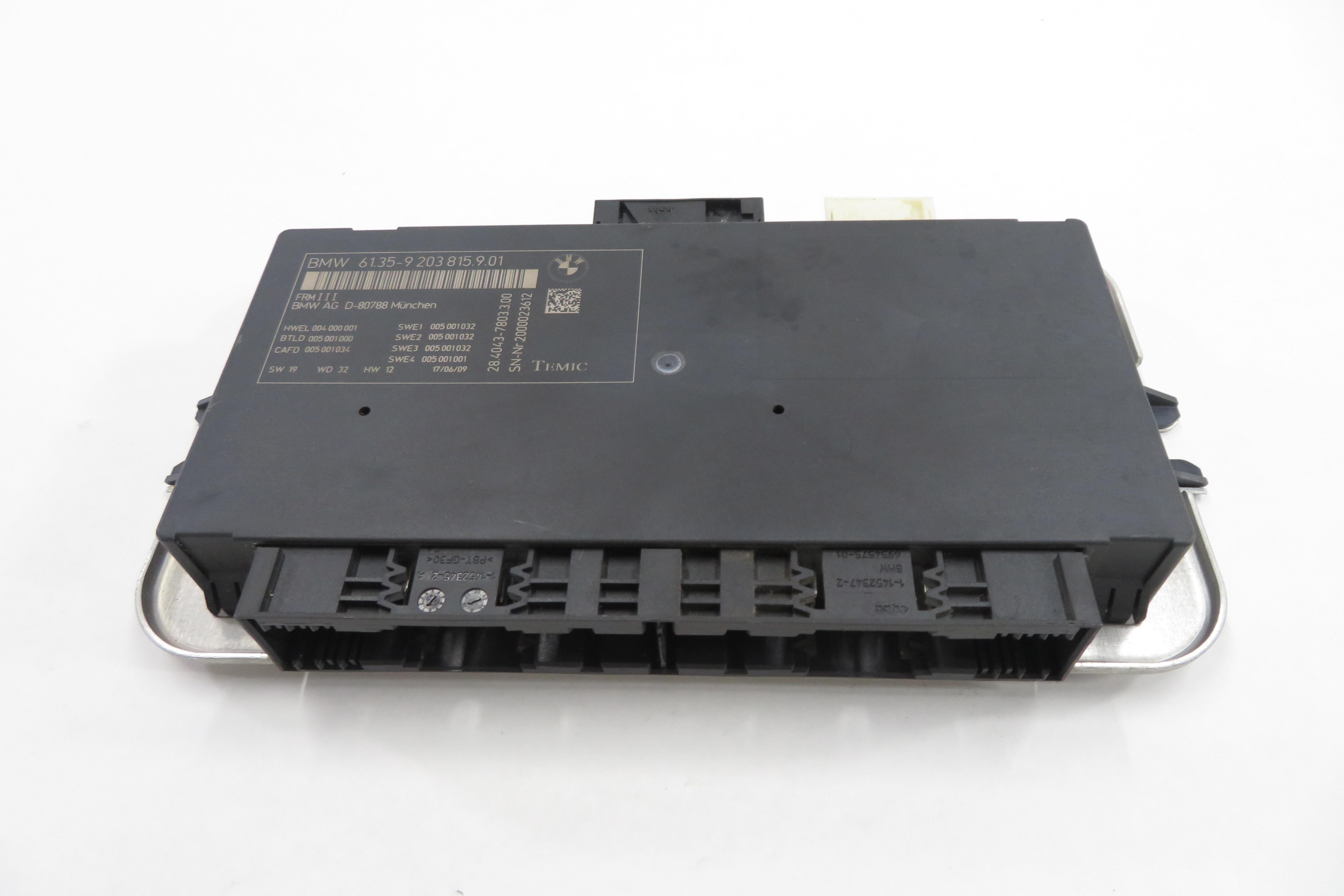 2010-2017 BMW 528i 535i 550i 650i 750i M5 X3 - FRMIII BODY LIGHT CONTROL MODULE — exact item pictured