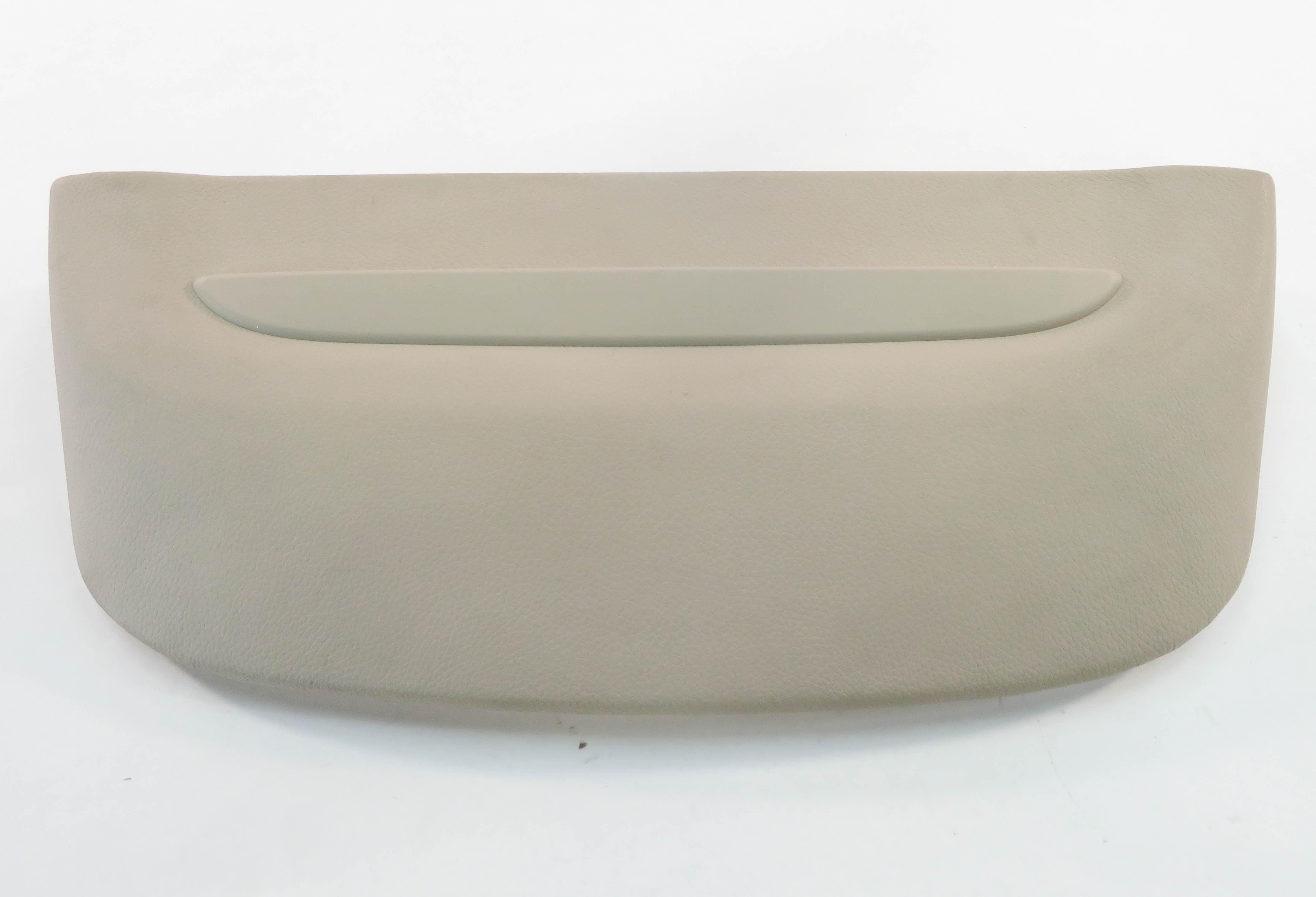 2009 BMW 750i (F01) RIGHT FRONT PASSENGER SEAT BACK TRIM COVER (OYSTER LEATHER) — exact item pictured