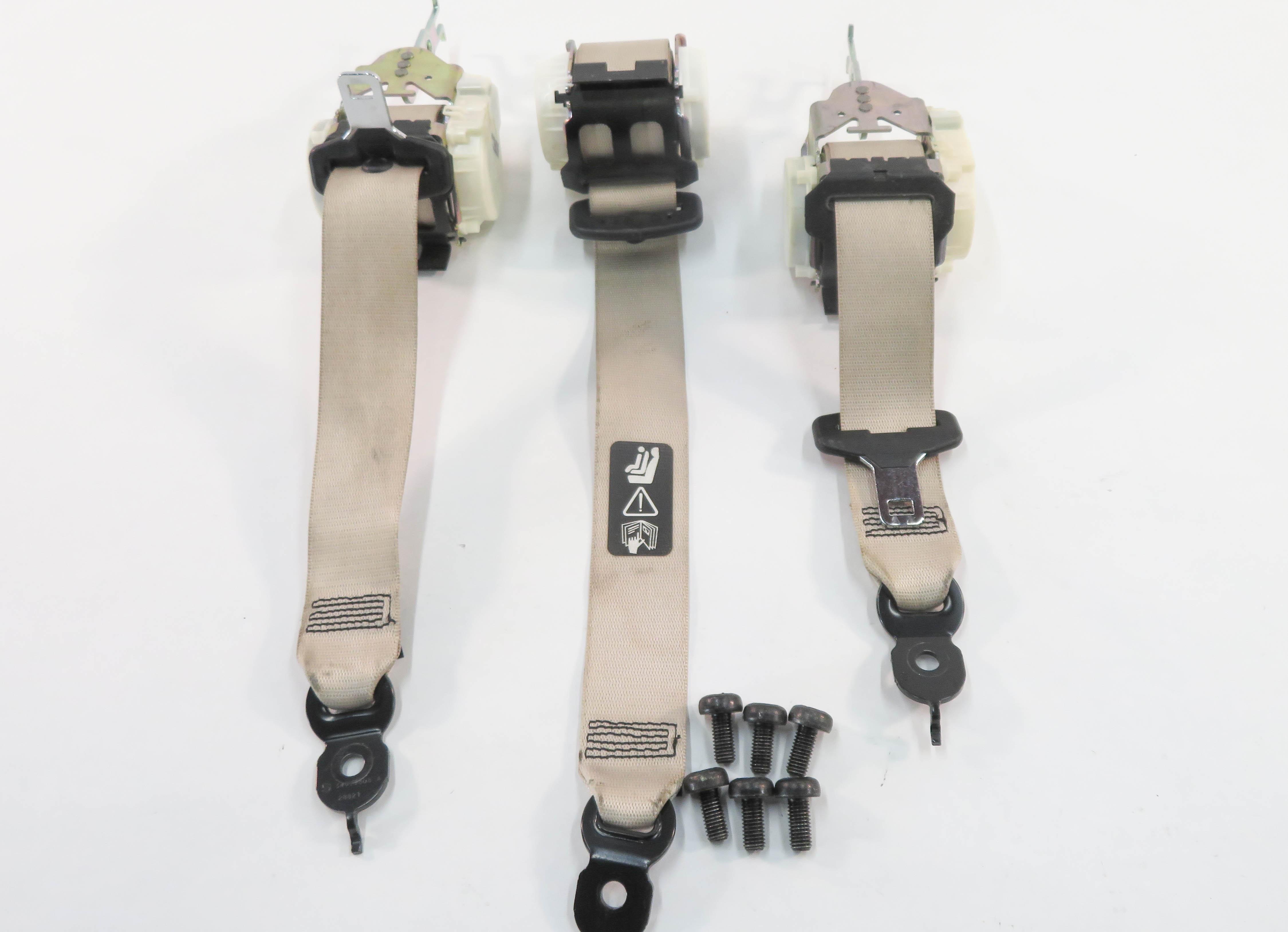 2009 BMW 750i (F01) REAR SEAT SEATBELT RETRACTOR SET-3 (OYSTER) — exact item pictured