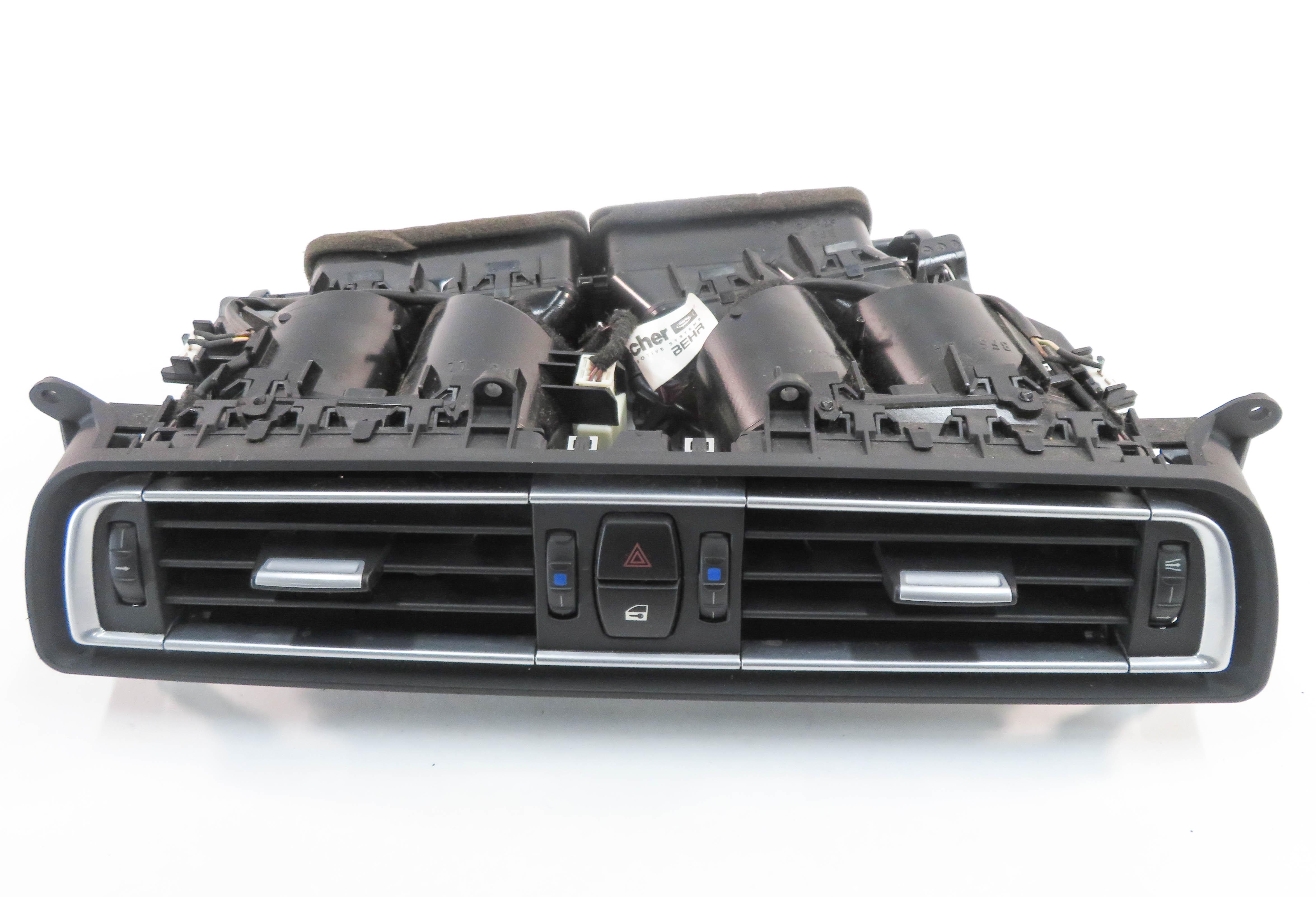 2009 BMW 750i (F01) CENTER DASH HEATER A/C AIR VENT w/ HAZARD & CENTRAL LOCK — exact item pictured