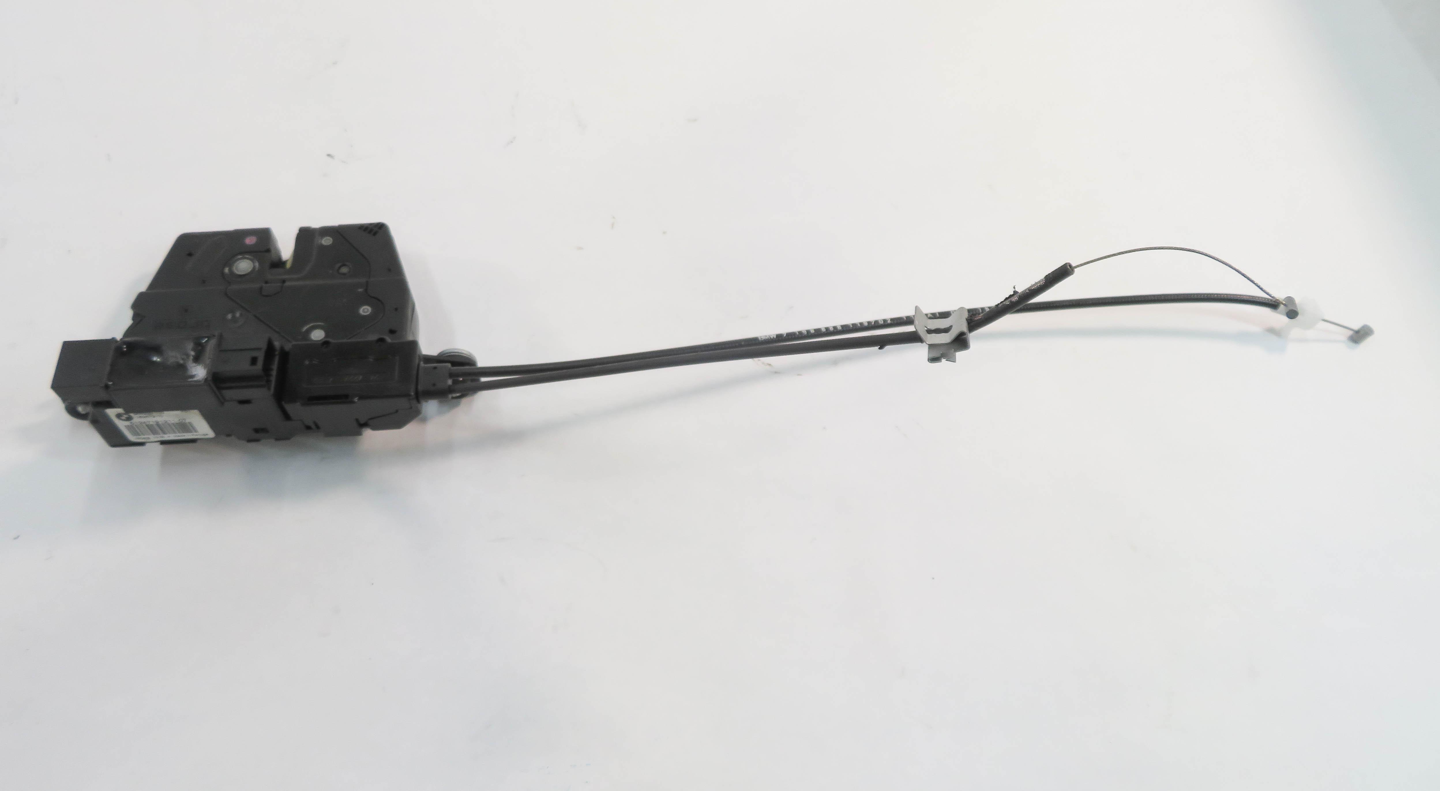 2009 BMW 750i (F01) REAR TRUNK LOCK LATCH ACTUATOR w/ CABLE — exact item pictured