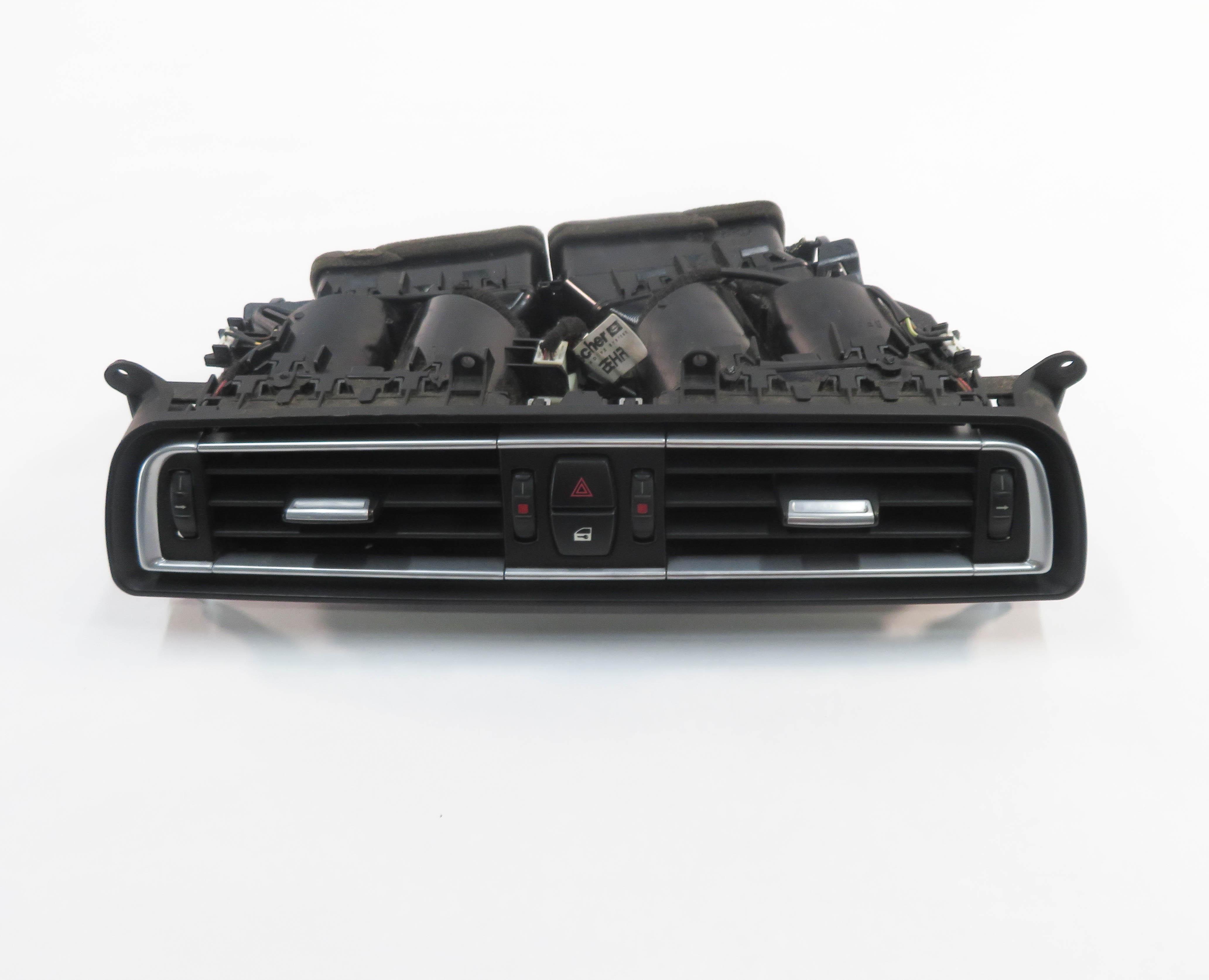 2014 BMW 740i (F01) CENTER DASH HEATER A/C AIR VENT w/ HAZARD & CENTRAL LOCK — exact item pictured