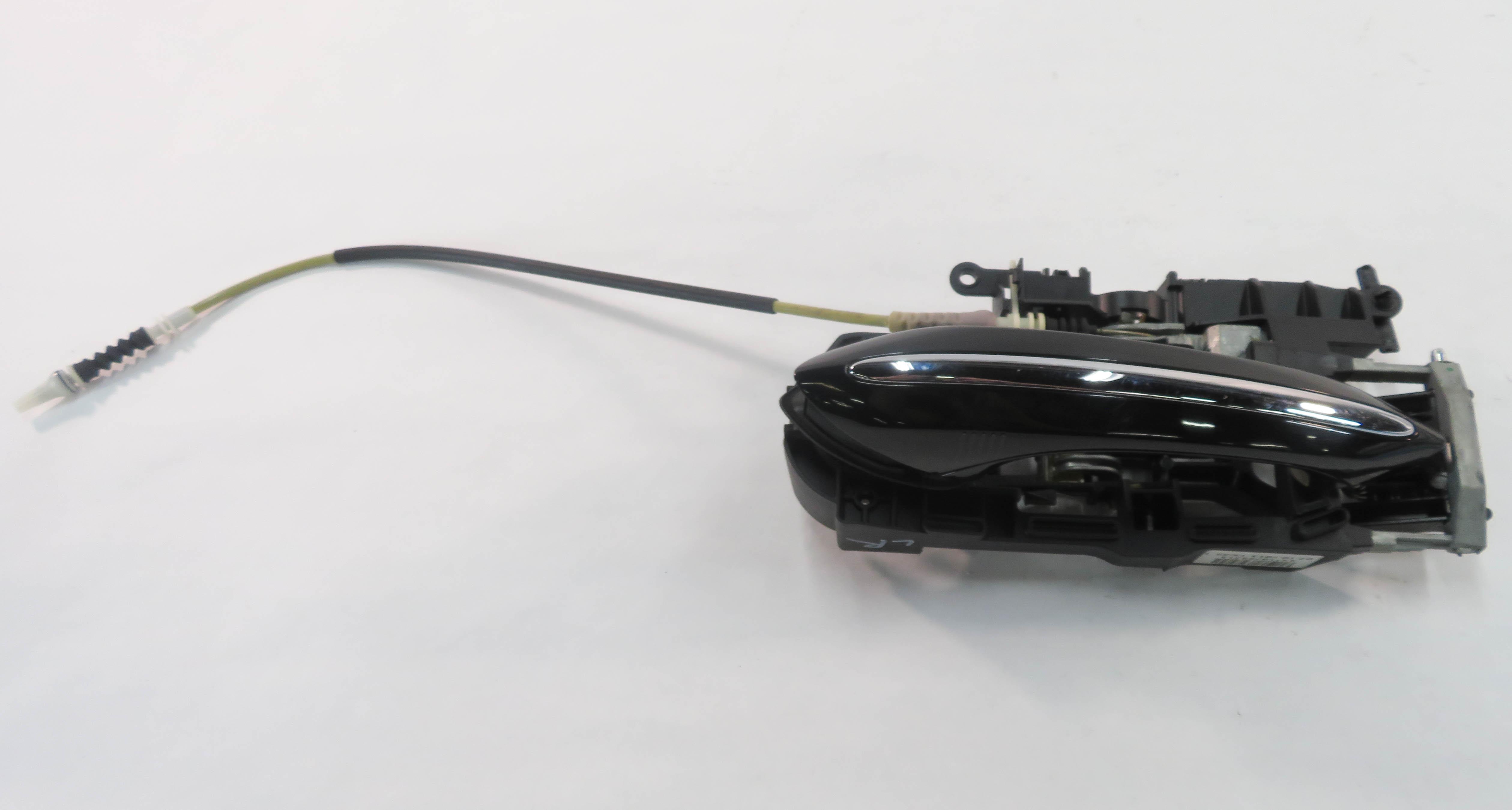 09-18 BMW 528i 535i 550i 740i 750i 760i LEFT REAR COMFORT DOOR HANDLE (BLACK) — exact item pictured