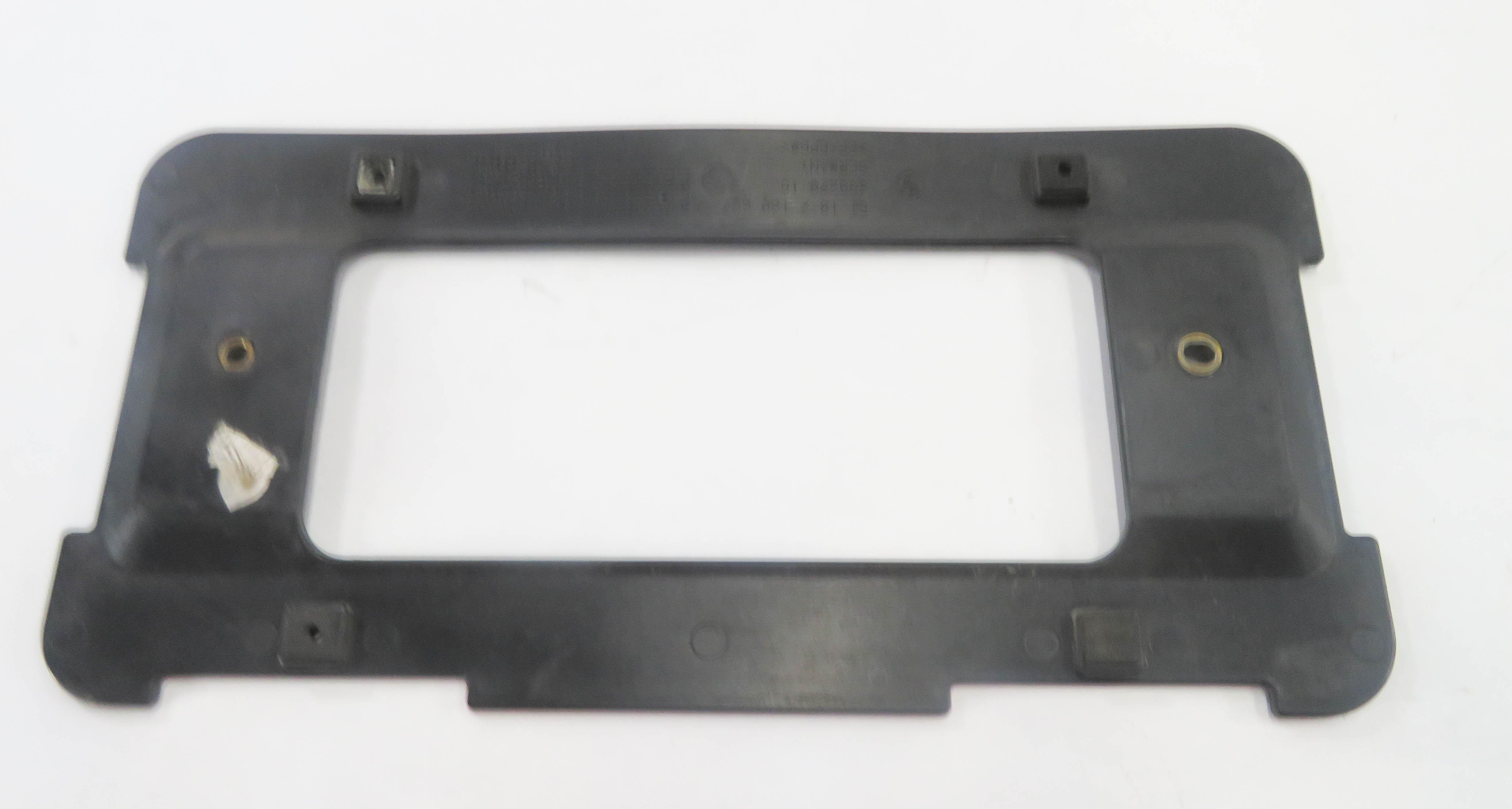 2013 BMW 528i (F10) REAR LICENSE PLATE BASE MOUNT RETAINER BRACKET HOLDER — exact item pictured