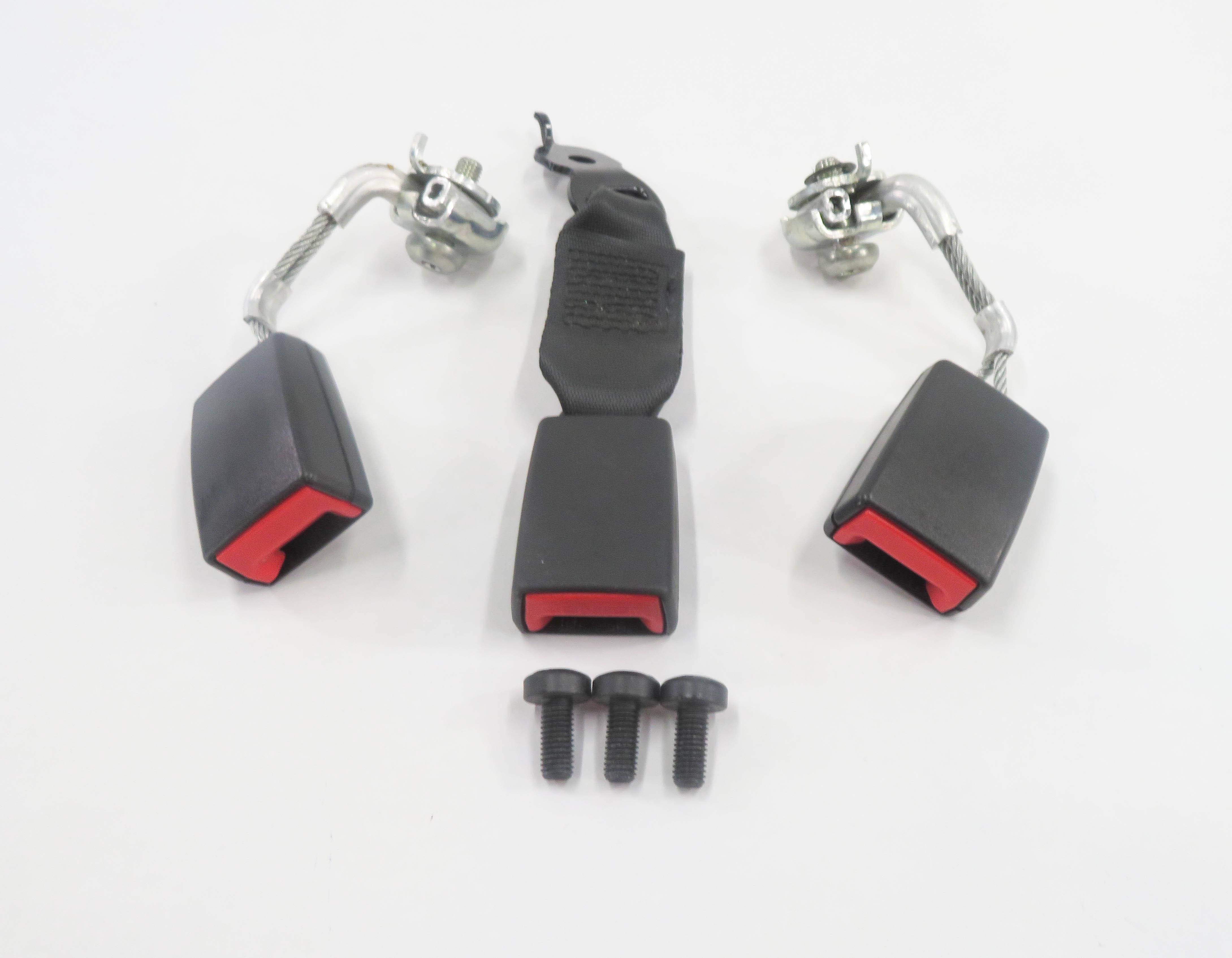 2013 BMW 528i (F10) REAR SEAT SEATBELT BUCKLE RECEIVER SET-3 (BLACK) — exact item pictured