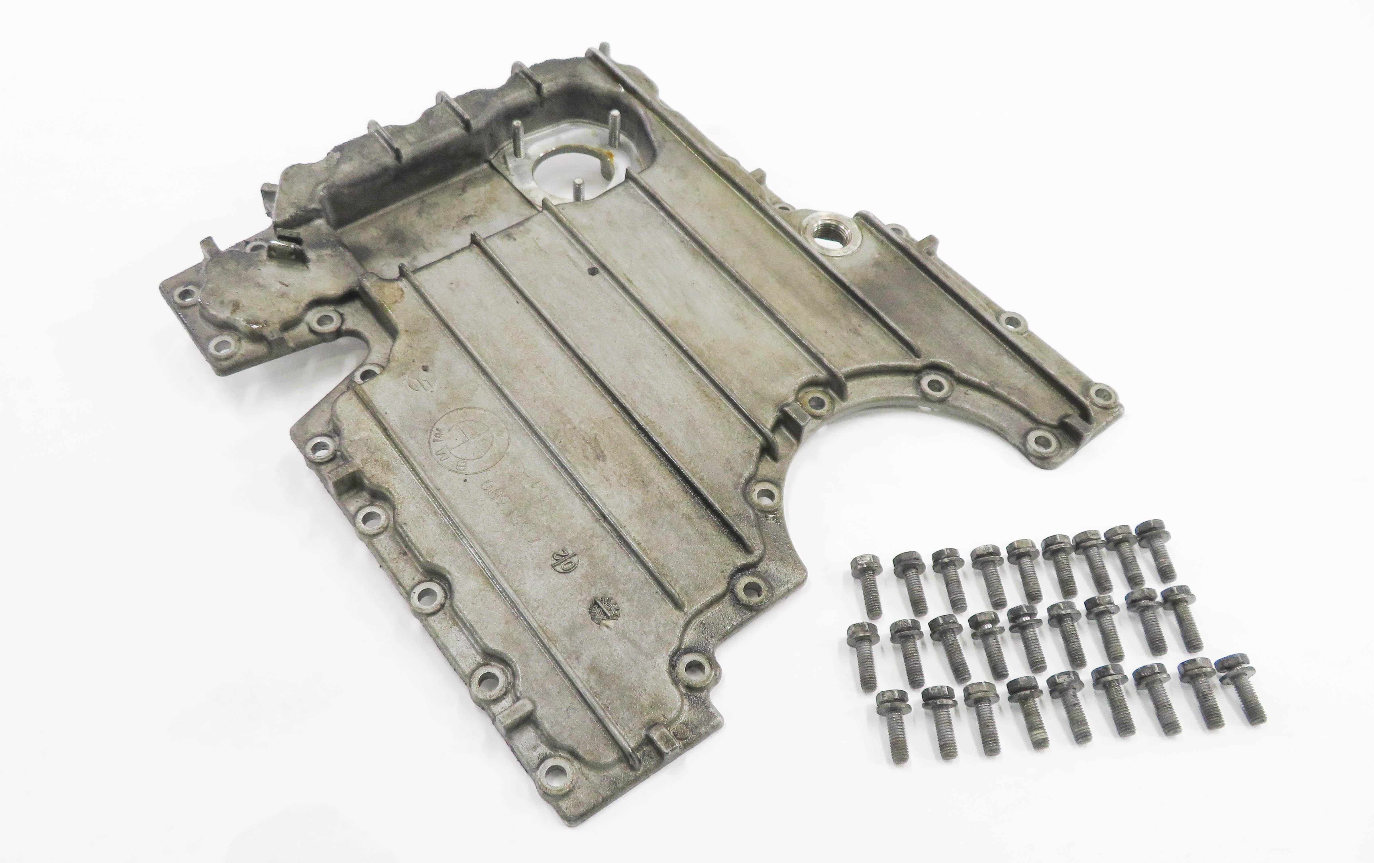 2007-2010 BMW X5 (E70) 4.8L N62 V8 ENGINE - LOWER MOTOR OIL FLUID PAN SUMP LID — exact item pictured
