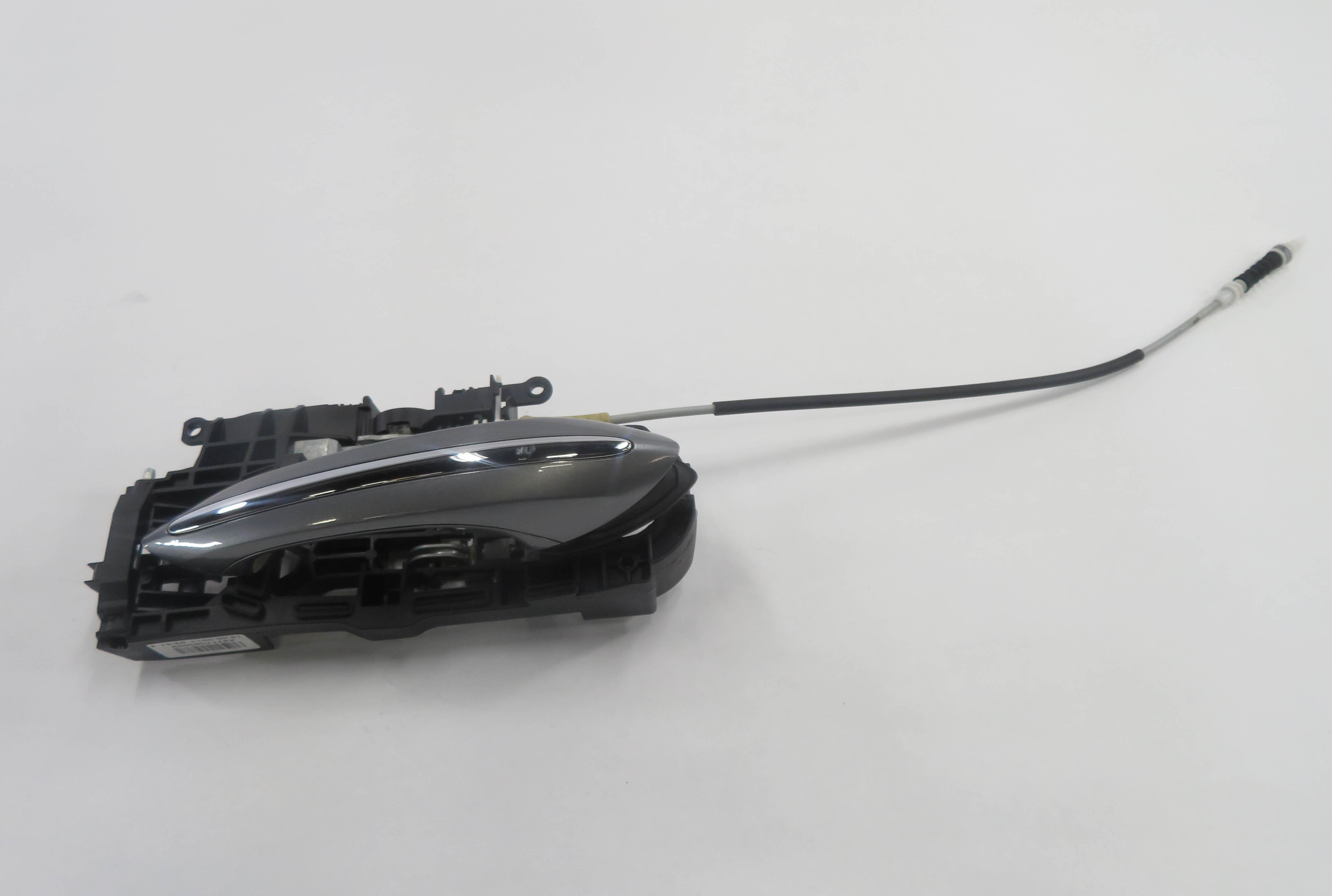 2011-2016 BMW 528i 535i 550i M5 (F10) RIGHT FRONT DOOR HANDLE w/ LIGHT (GRAY) — exact item pictured