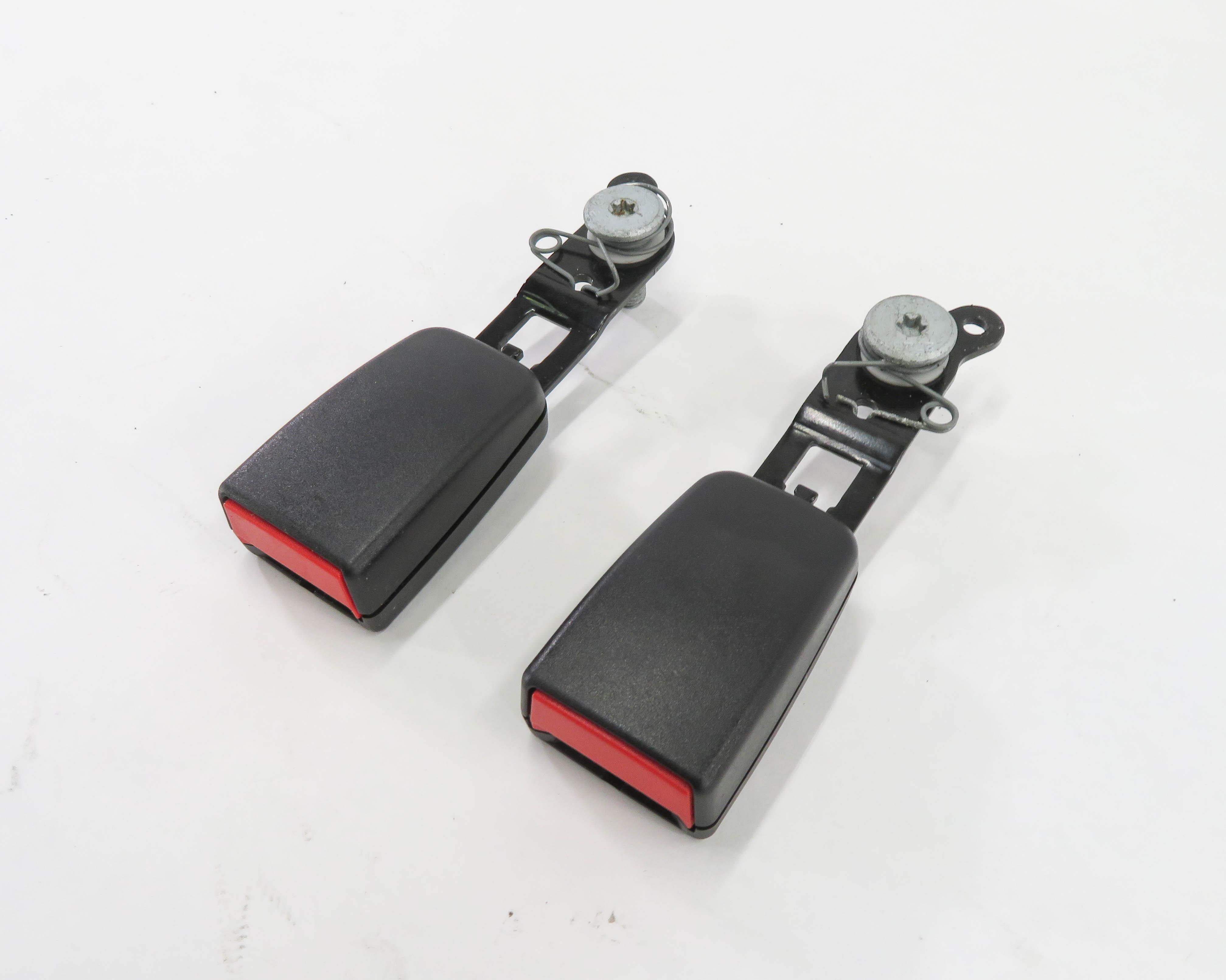 2006 MERCEDES R350 (W251) REAR 3rd THIRD ROW SEAT SEATBELT RECEIVER SET (BLACK) — exact item pictured