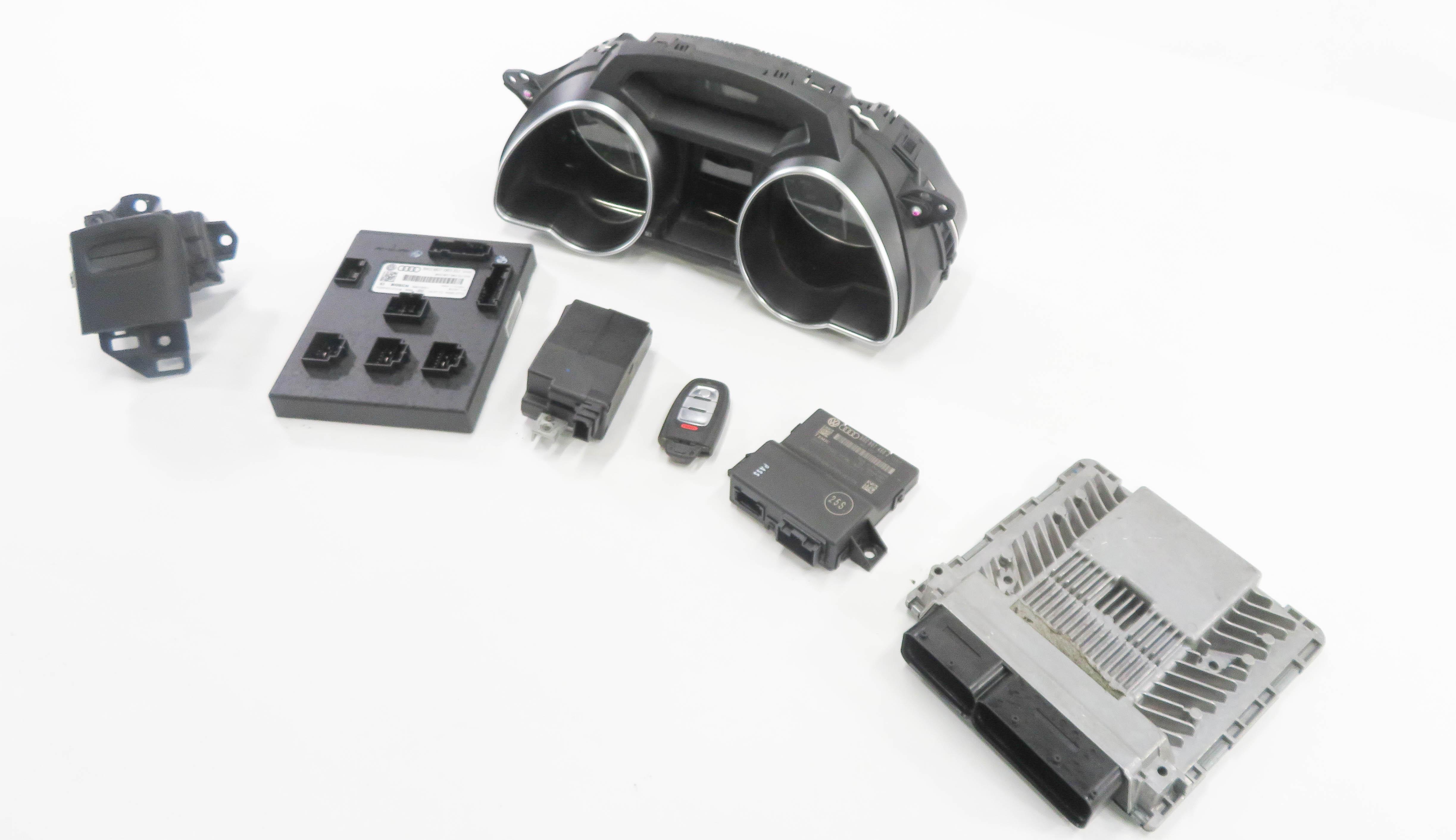 2013 AUDI S5 (B8 8T) 3.0L CGXC SUPERCHARGED ENGINE IMMOBILIZER MODULE KEY SET-7 — exact item pictured