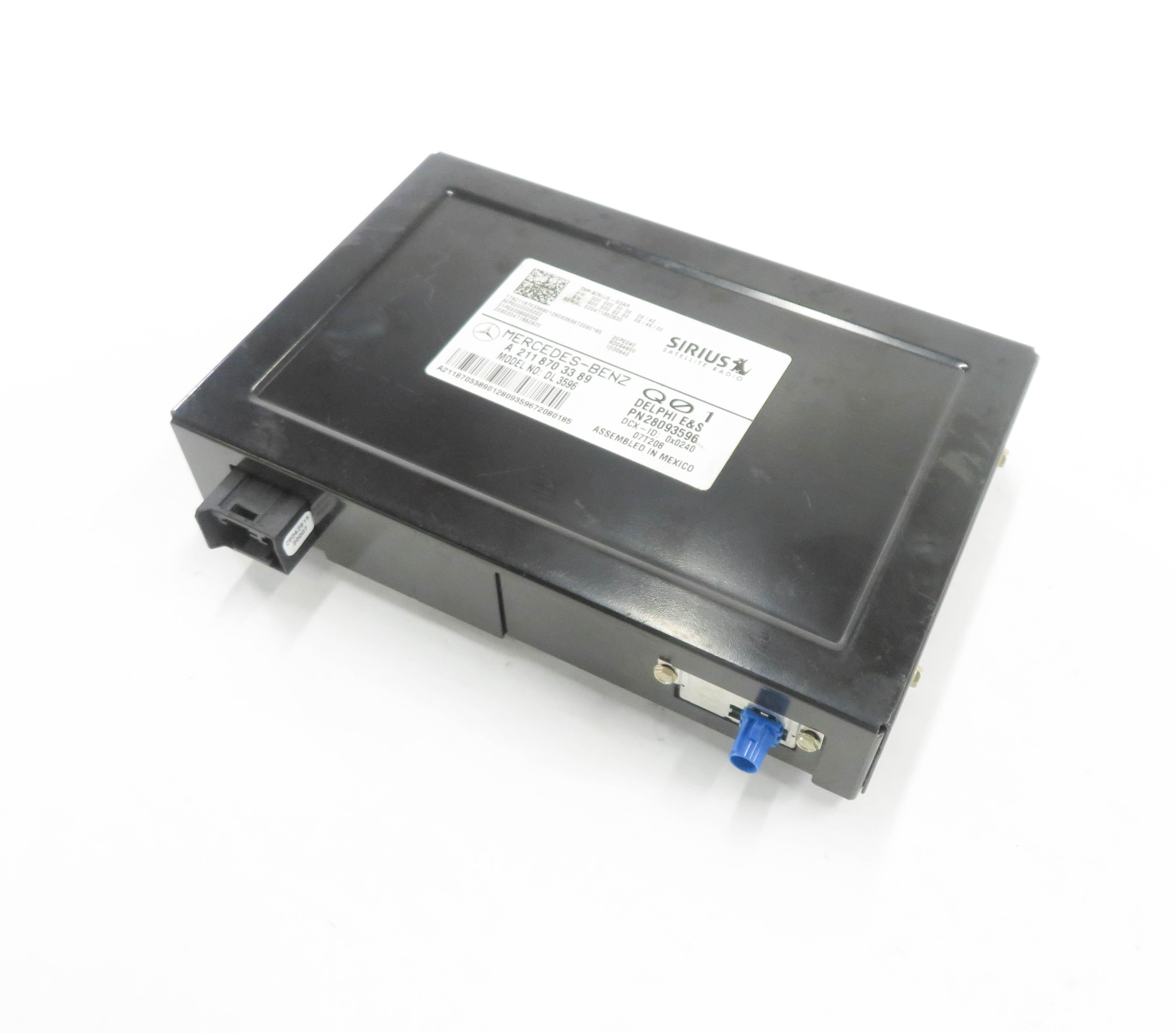 06-08 MERCEDES C350 E320 E350 GL320 GL450 ML350 CLS - SIRIUS SATELLITE RECEIVER — exact item pictured